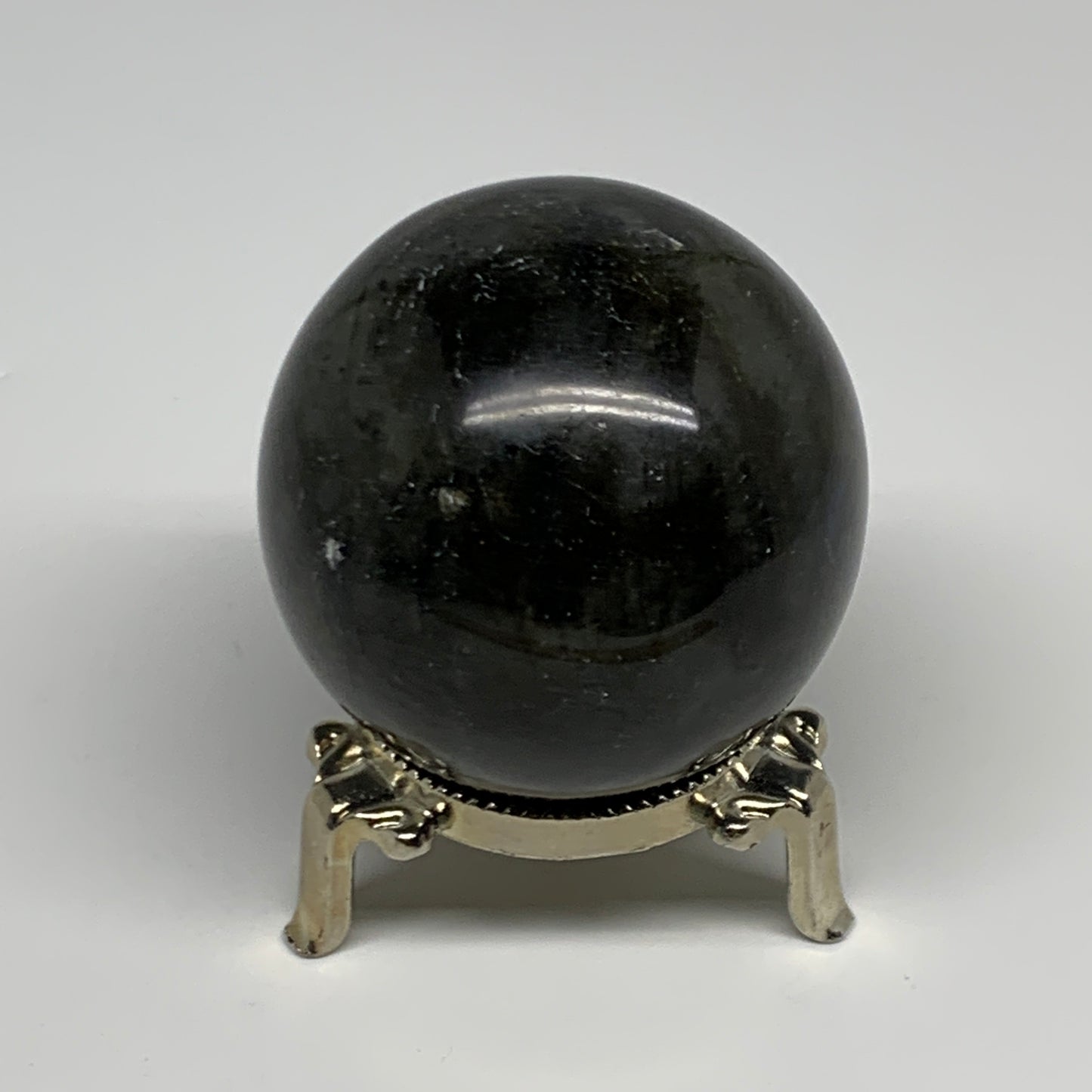 255.5g, 2.2"(55mm), Labradorite Sphere Gemstone,Crystal @Madagascar, B29866