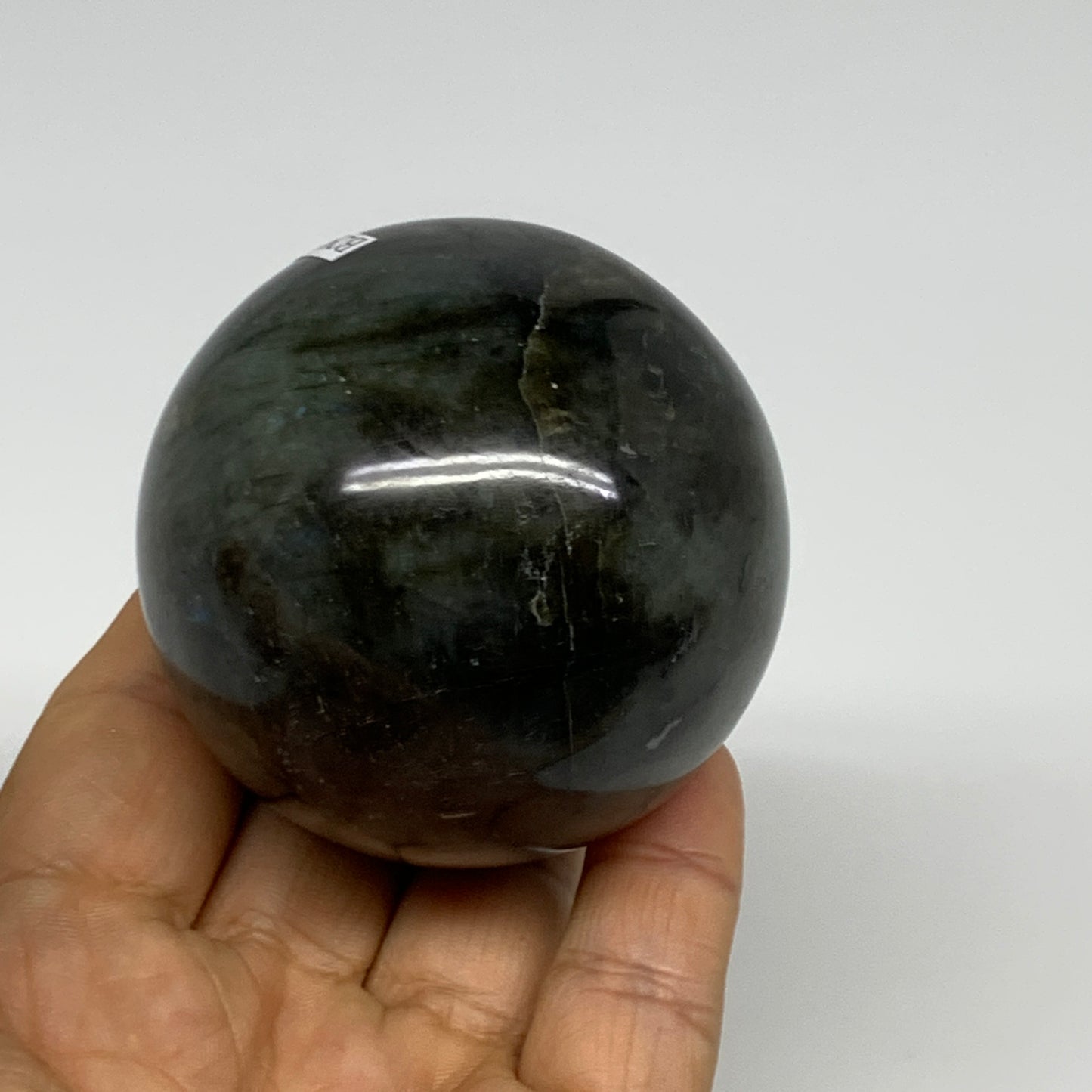 295.3g, 2.3"(59mm), Labradorite Sphere Gemstone,Crystal @Madagascar, B29868