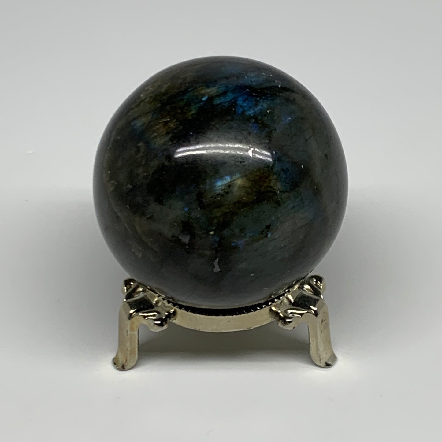 295.3g, 2.3"(59mm), Labradorite Sphere Gemstone,Crystal @Madagascar, B29868