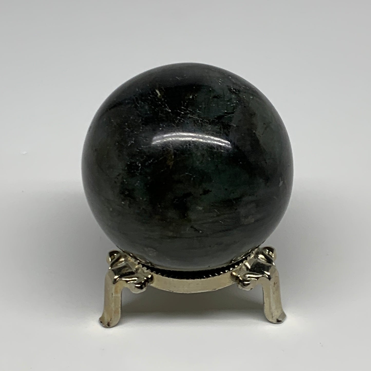 295.3g, 2.3"(59mm), Labradorite Sphere Gemstone,Crystal @Madagascar, B29868