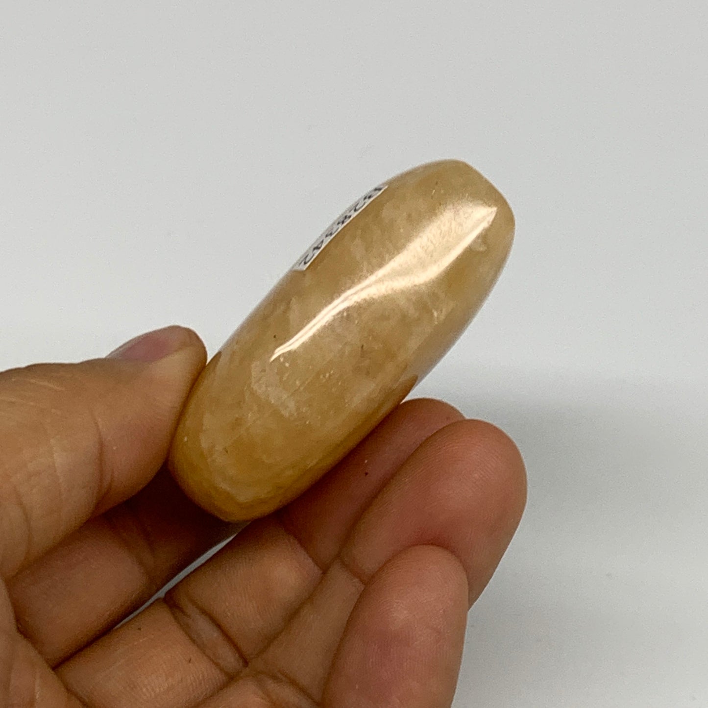 88.7g,2.1"x2.1"x0.8" Natural Yellow Aventurine Heart Crystal Stone @India, B2834