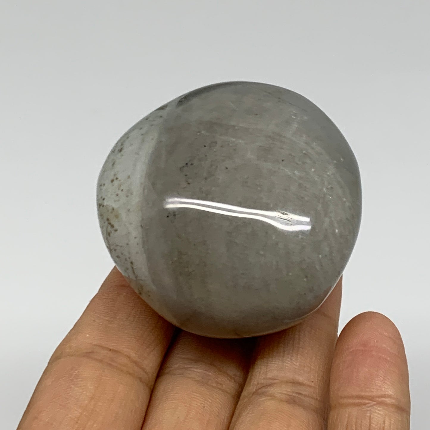 127.1g, 2.1"x2"x1.5", Polychrome Jasper Palm-Stone Crystal, B37008