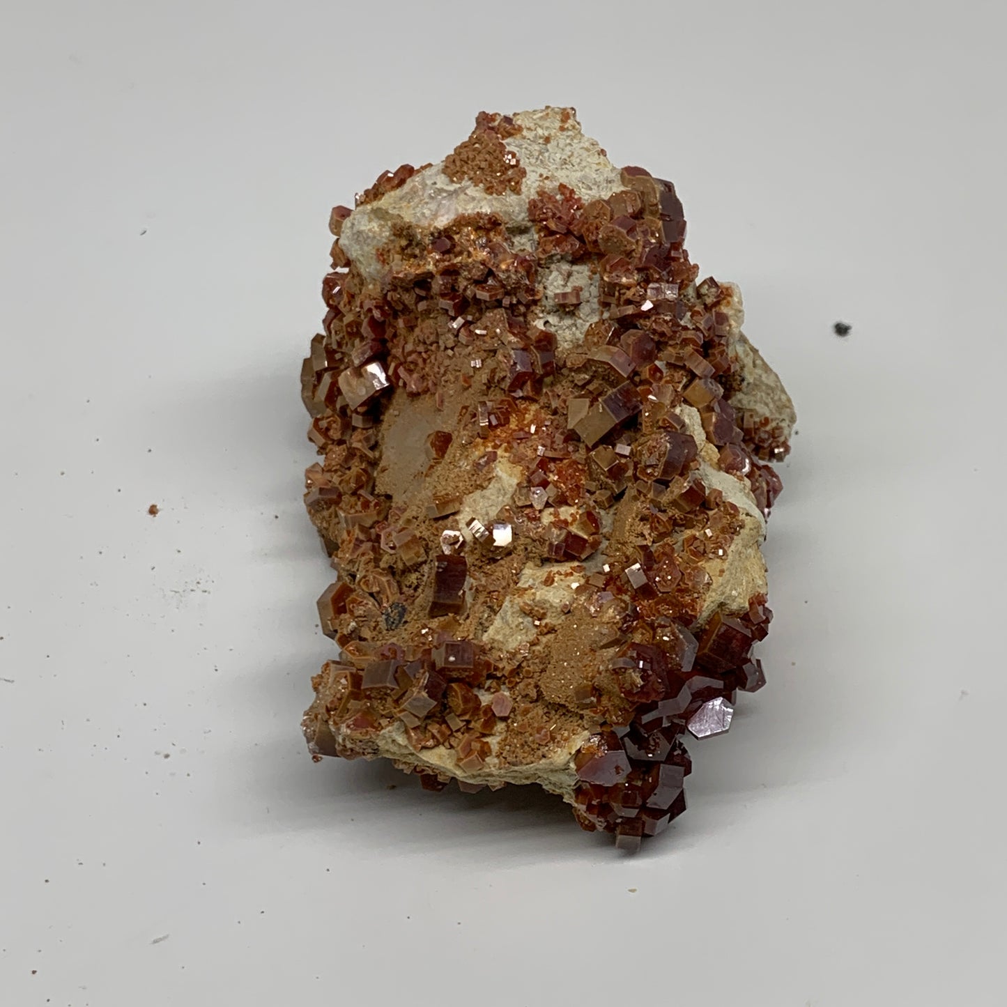 0.92 lbs, 3.9"x2.7"x2.1", Vanadinite Crystals Cluster Mineral Specimens, B34016