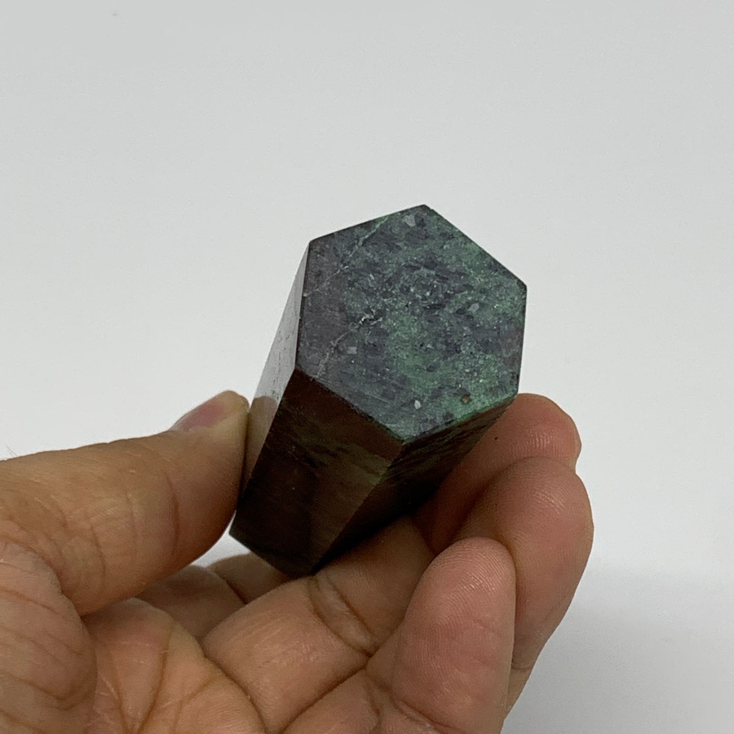 106.8g, 3.2"x1", Natural Ruby Zoisite Tower Point Obelisk @India, B31420