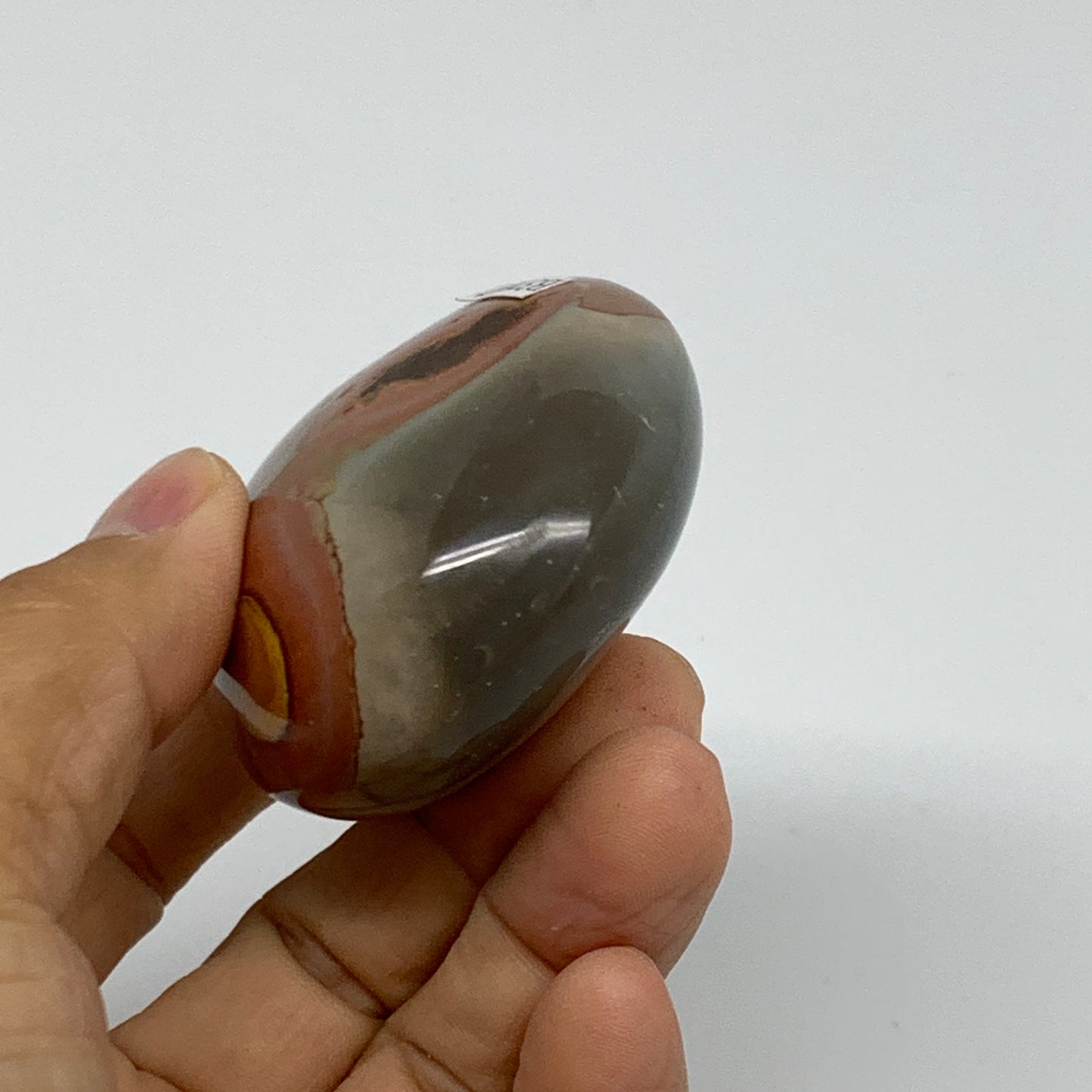 118.3g, 2.4"x2"x1.1", Polychrome Jasper Palm-Stone Crystal, B37007