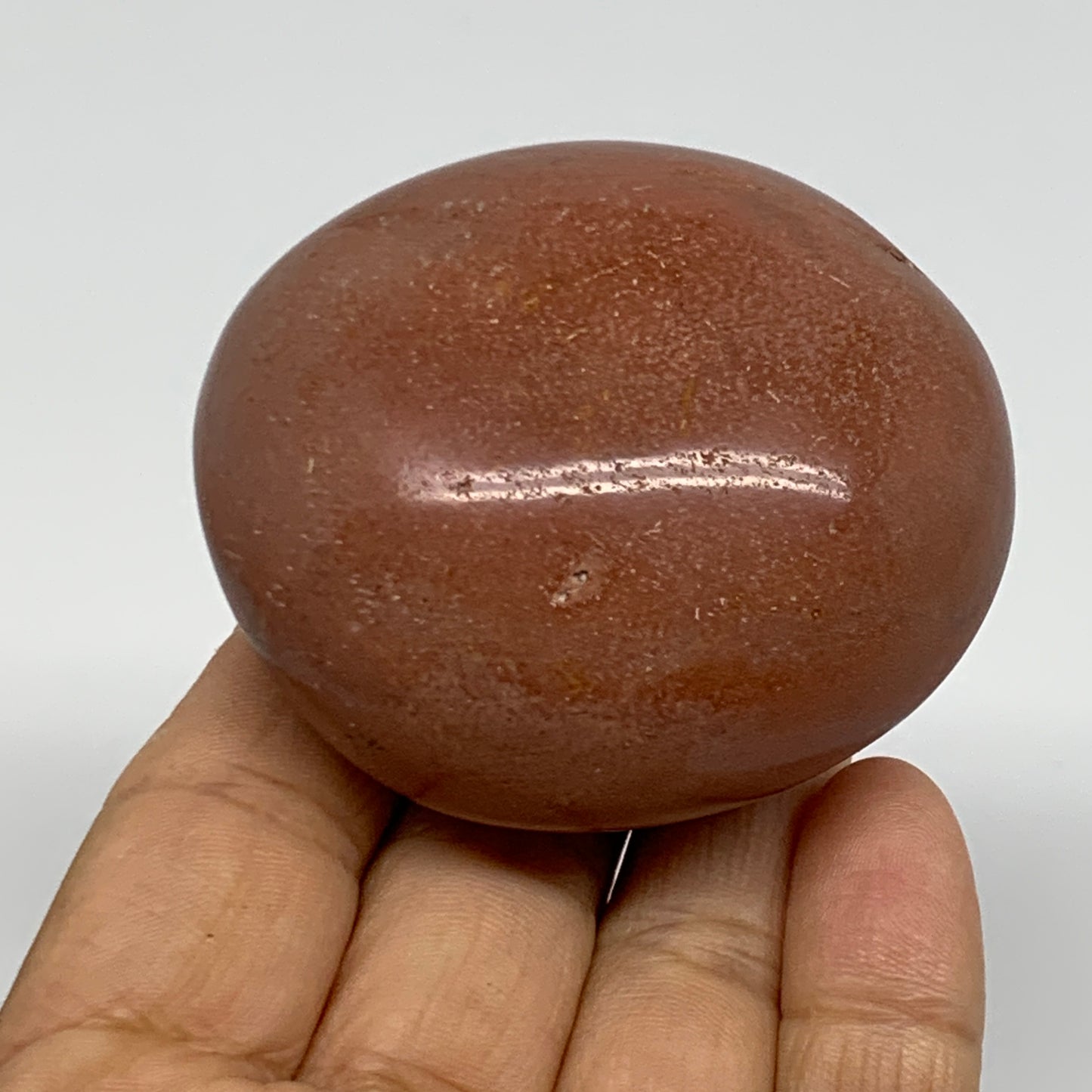 143.4g, 2.4"x2.2"x1.4", Polychrome Jasper Palm-Stone Crystal, B37006