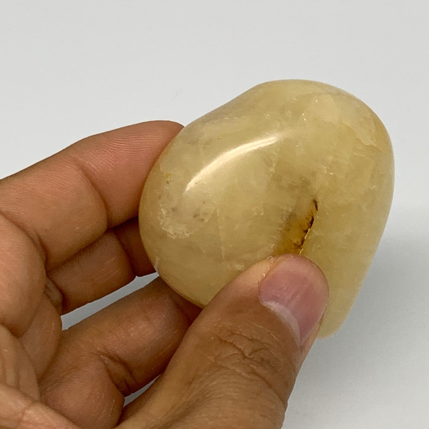 95.1g,2"x2"x0.9" Natural Yellow Aventurine Heart Crystal Stone @India, B28344