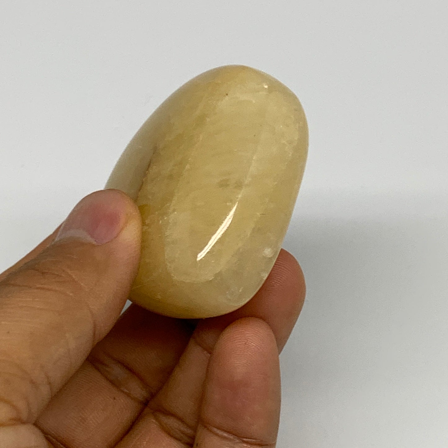 95.1g,2"x2"x0.9" Natural Yellow Aventurine Heart Crystal Stone @India, B28344