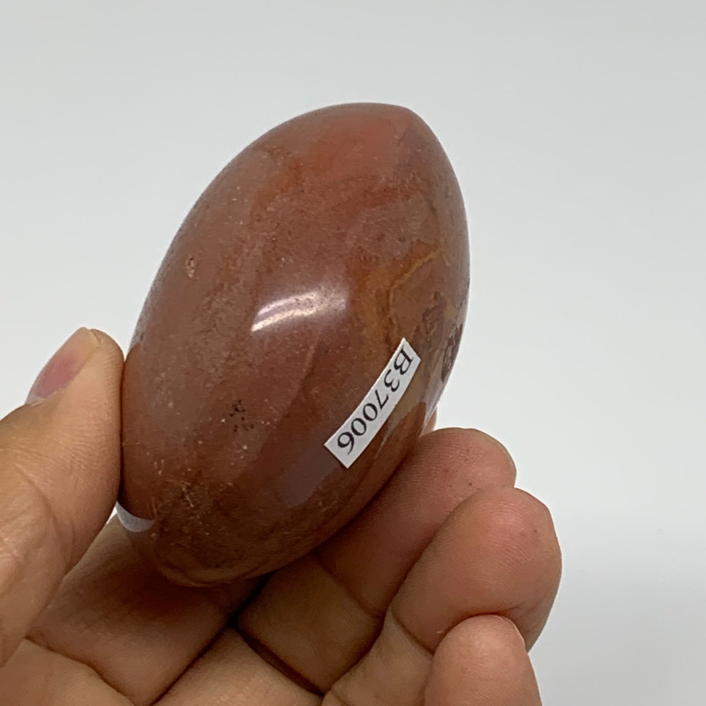 143.4g, 2.4"x2.2"x1.4", Polychrome Jasper Palm-Stone Crystal, B37006
