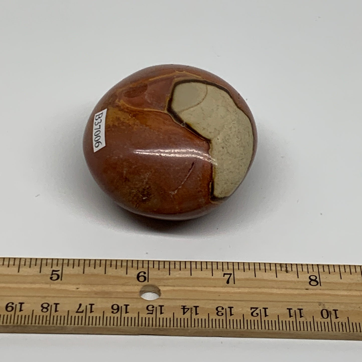 143.4g, 2.4"x2.2"x1.4", Polychrome Jasper Palm-Stone Crystal, B37006