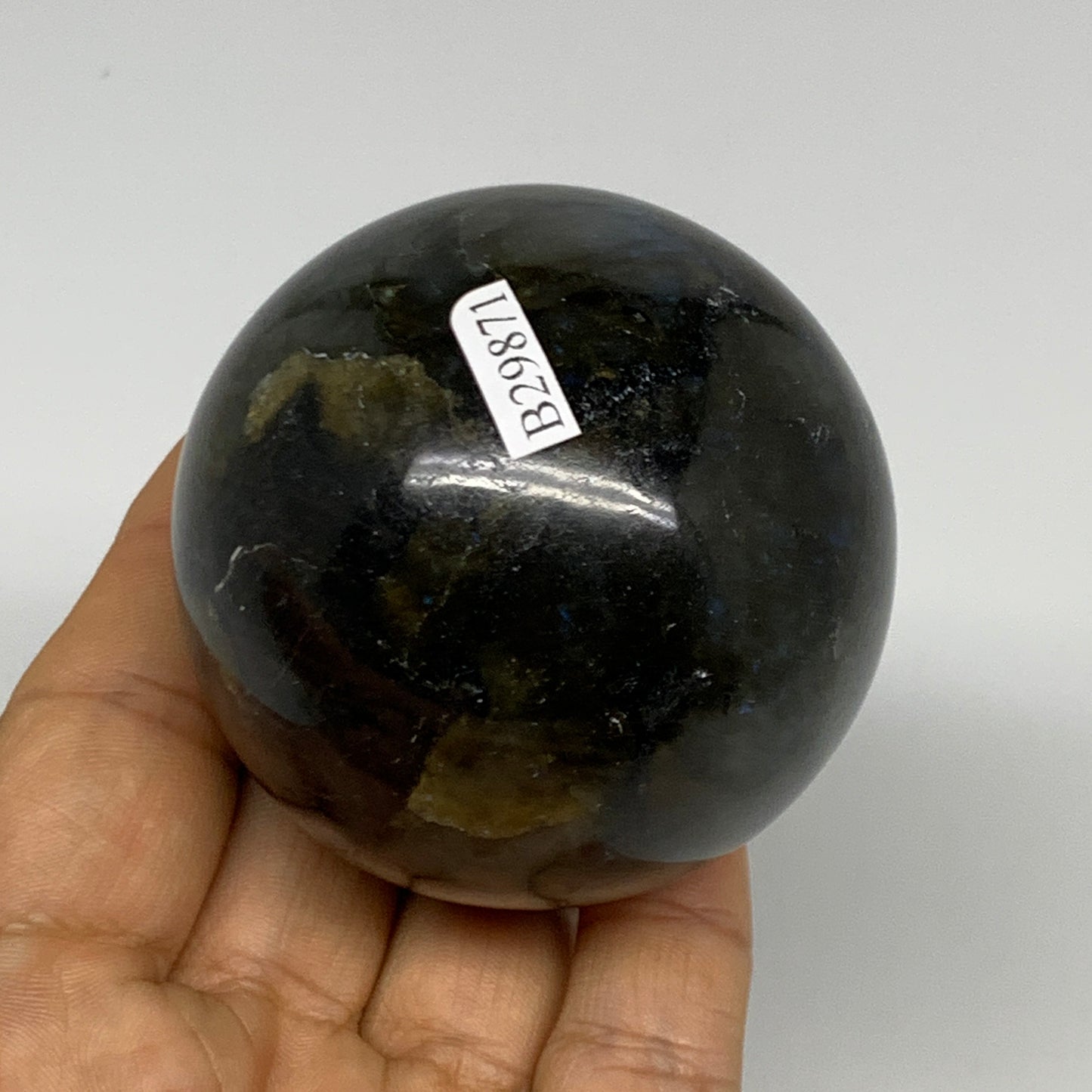 309.2g, 2.3"(58mm), Labradorite Sphere Gemstone,Crystal @Madagascar, B29871