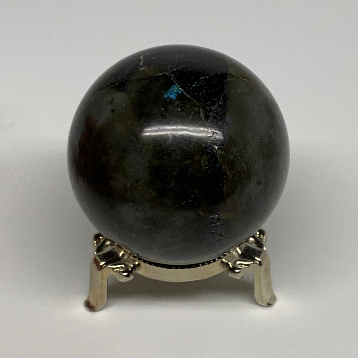 309.2g, 2.3"(58mm), Labradorite Sphere Gemstone,Crystal @Madagascar, B29871