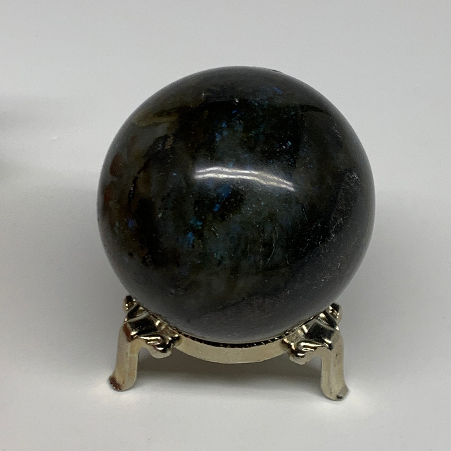 309.2g, 2.3"(58mm), Labradorite Sphere Gemstone,Crystal @Madagascar, B29871