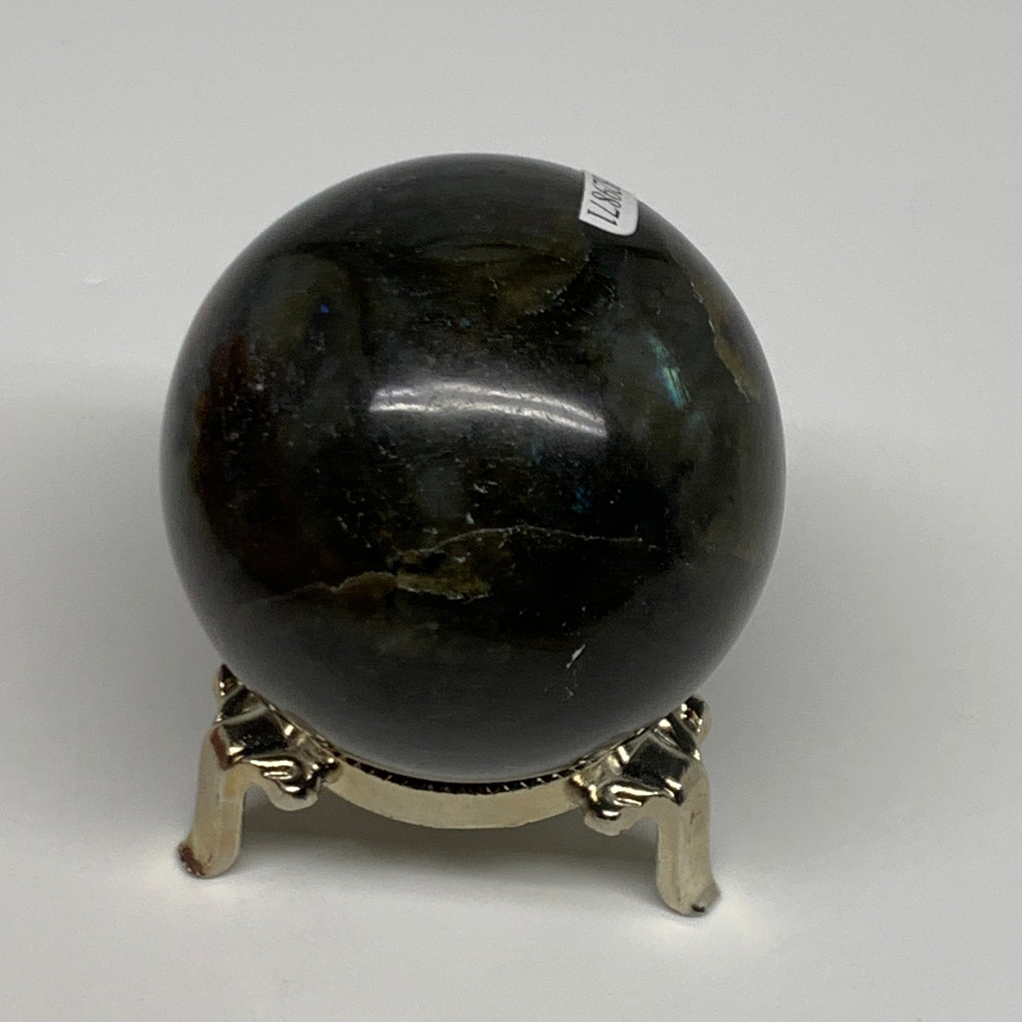 309.2g, 2.3"(58mm), Labradorite Sphere Gemstone,Crystal @Madagascar, B29871