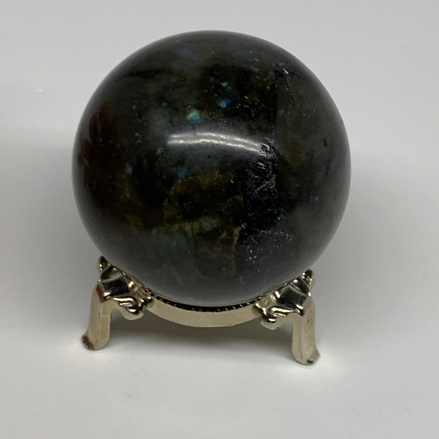 309.2g, 2.3"(58mm), Labradorite Sphere Gemstone,Crystal @Madagascar, B29871