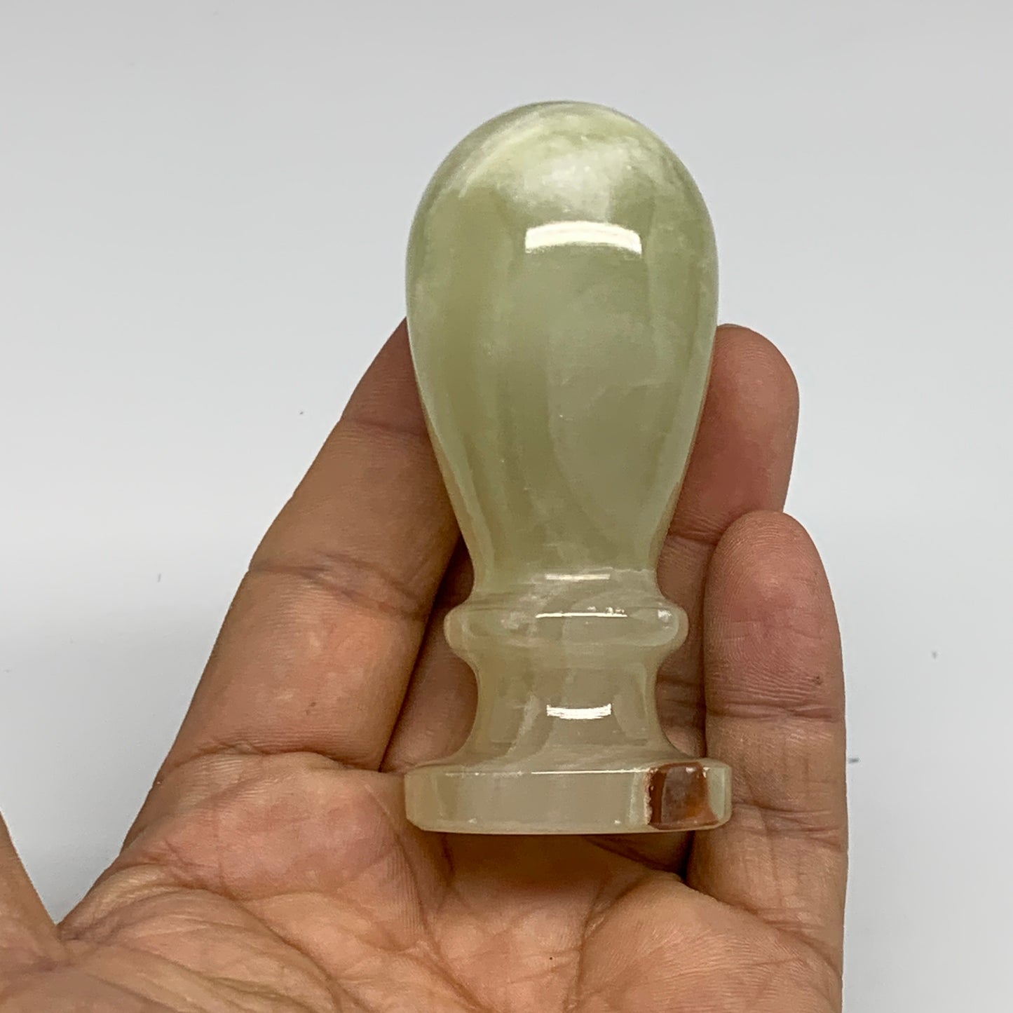 505g,  2.9"x2.9", Natural Green Onyx Crystal Pestle and Mortar Handmade, B32055