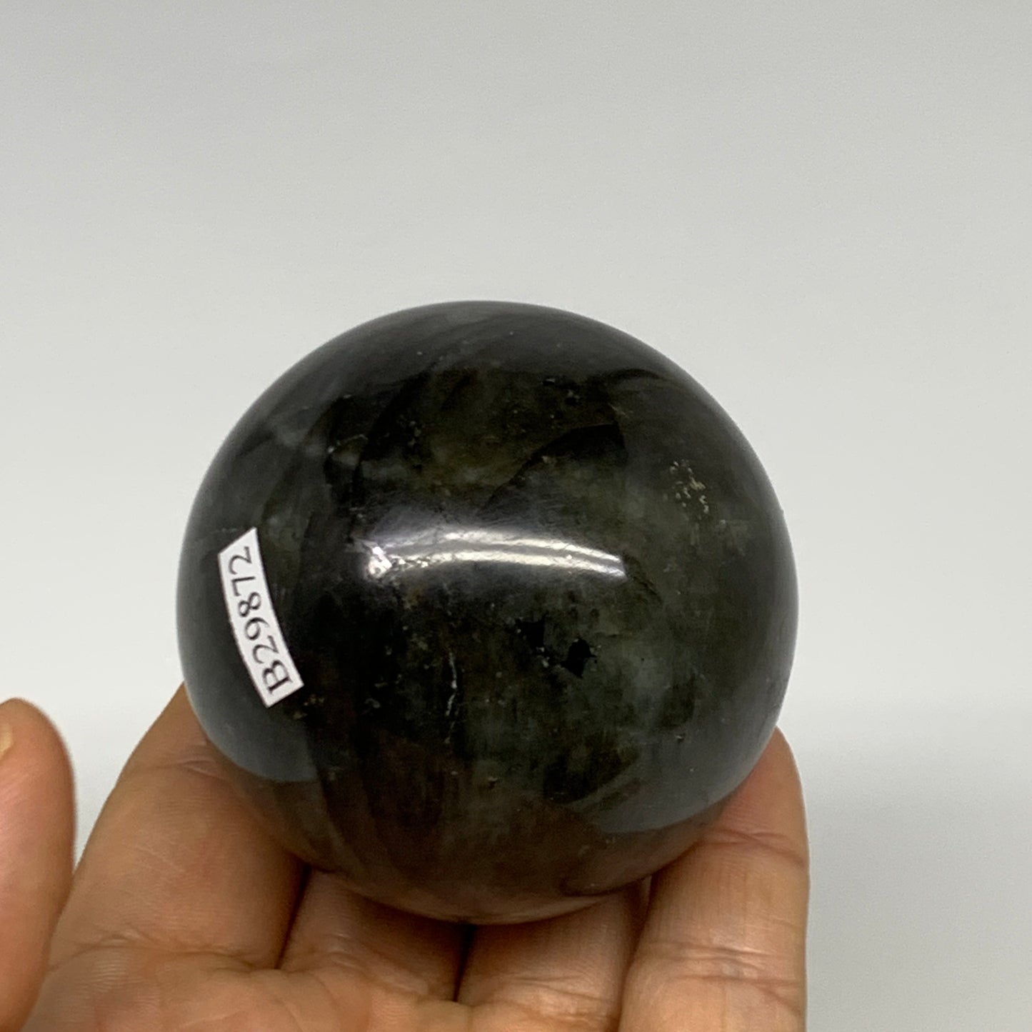 270.1g, 2.3"(58mm), Labradorite Sphere Gemstone,Crystal @Madagascar, B29872