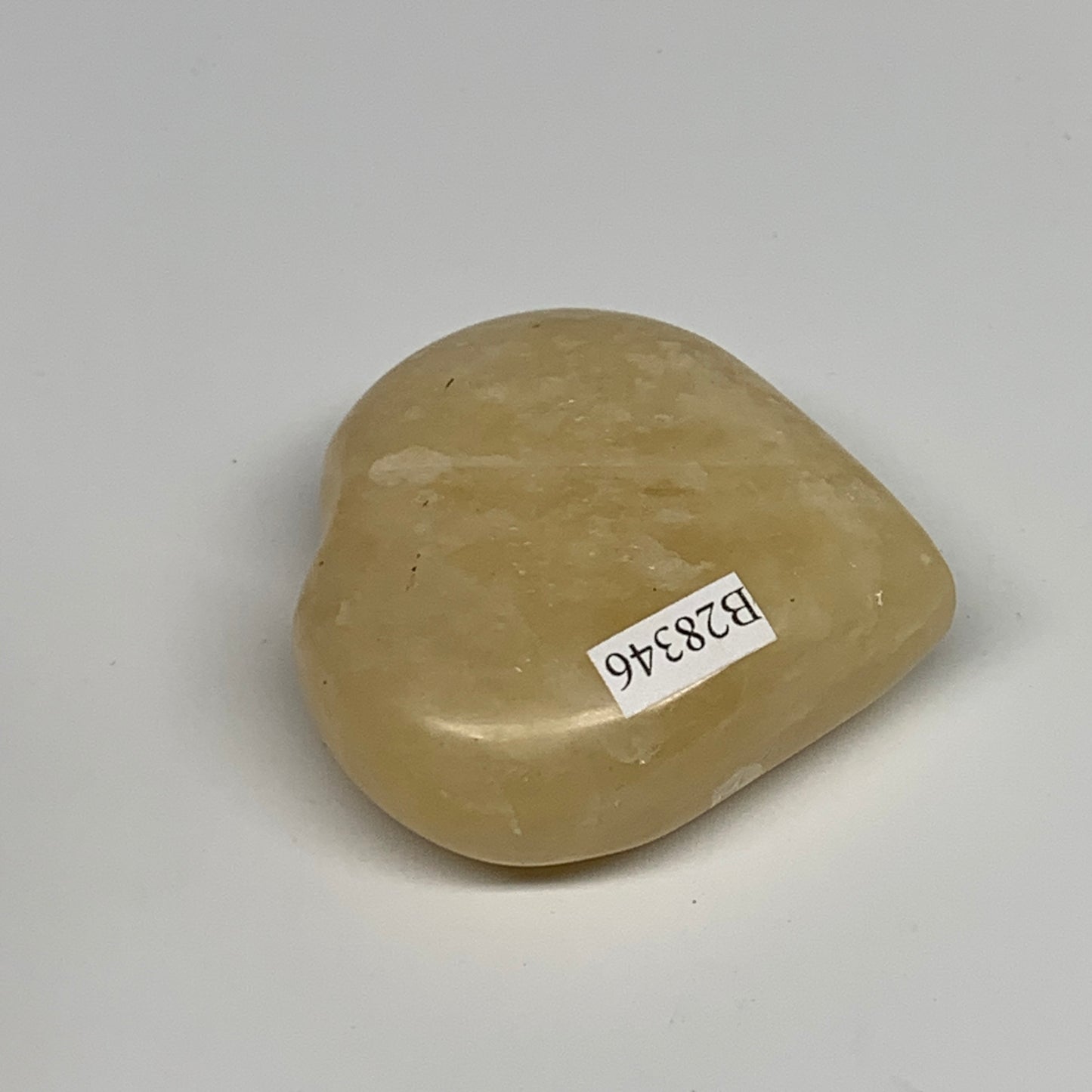 90.8g,2.1"x2.1"x0.8" Natural Yellow Aventurine Heart Crystal Stone @India, B2834