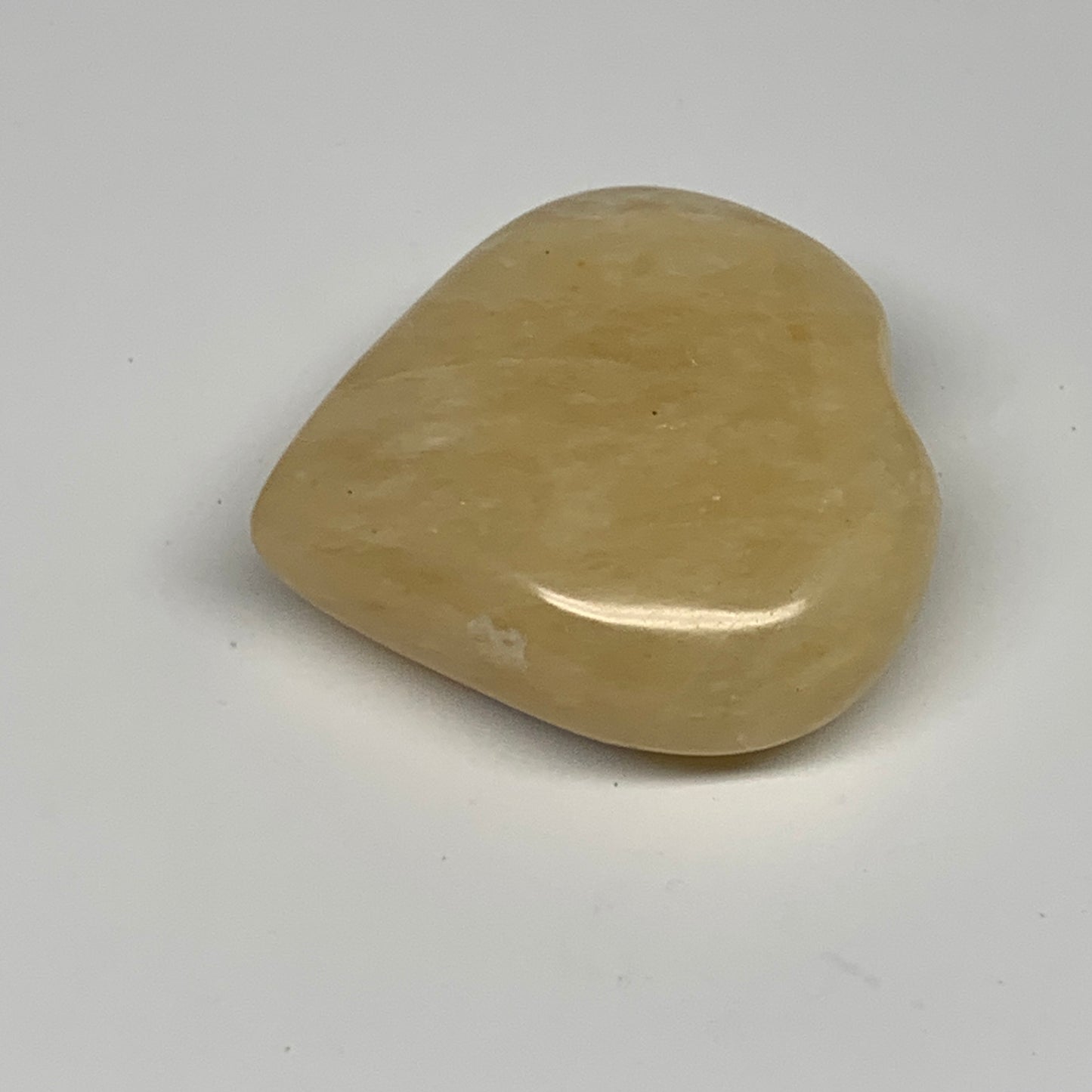 90.8g,2.1"x2.1"x0.8" Natural Yellow Aventurine Heart Crystal Stone @India, B2834