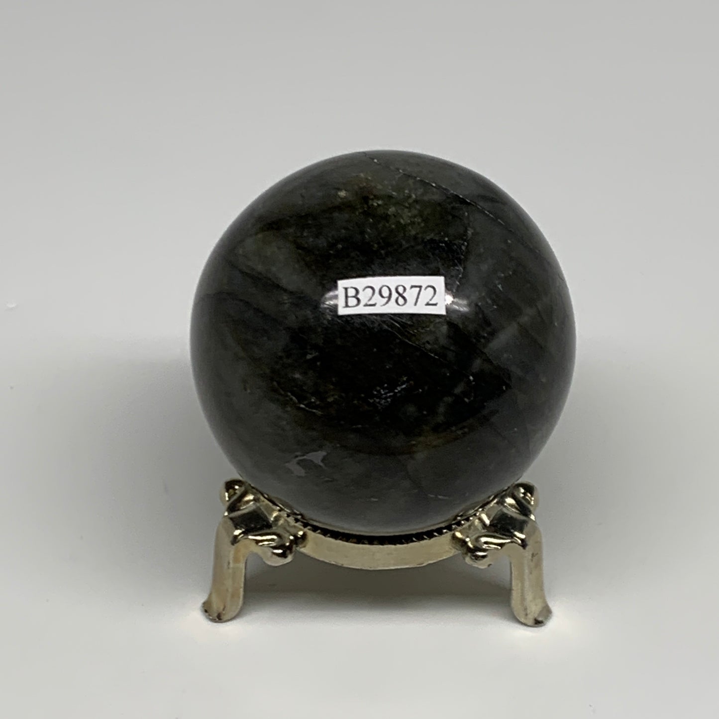 270.1g, 2.3"(58mm), Labradorite Sphere Gemstone,Crystal @Madagascar, B29872