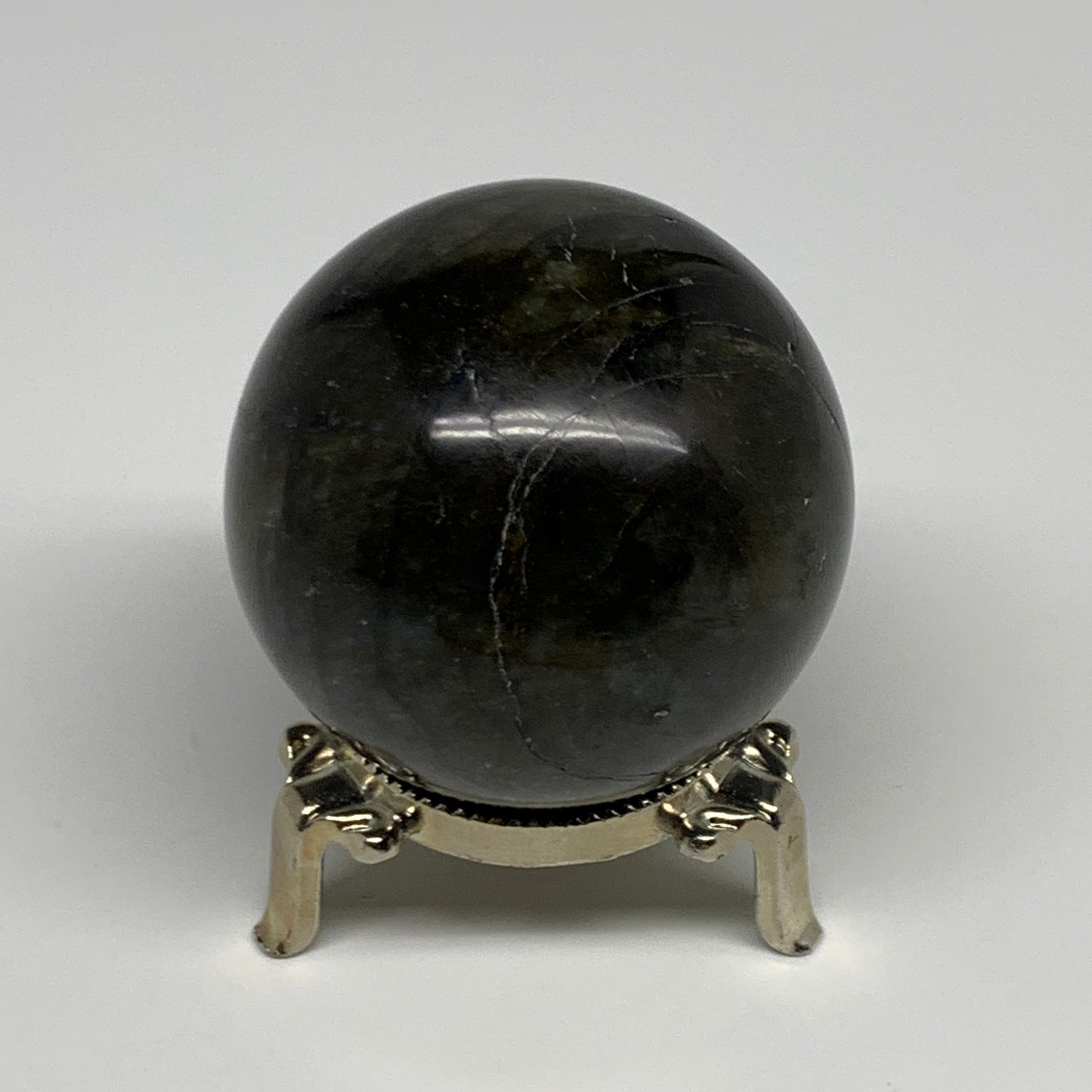 270.1g, 2.3"(58mm), Labradorite Sphere Gemstone,Crystal @Madagascar, B29872