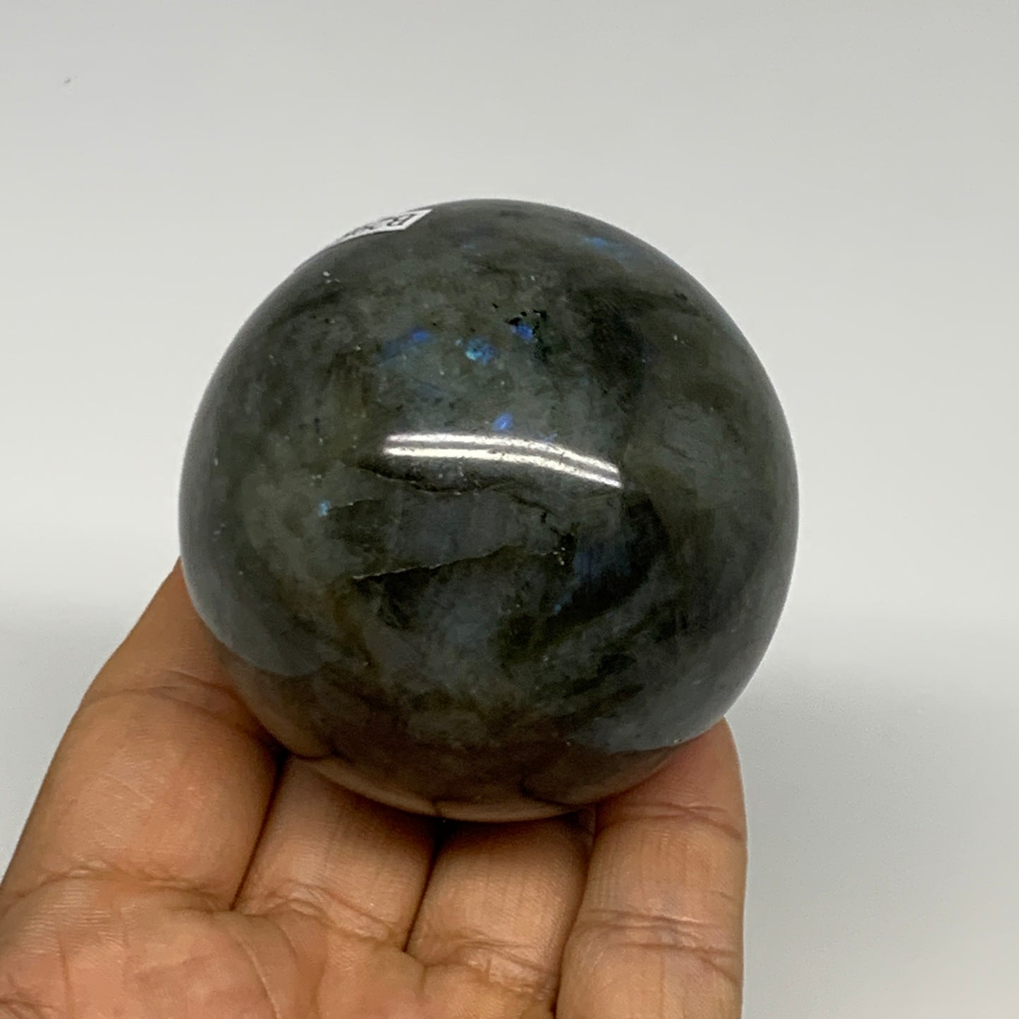 288.4g, 2.3"(59mm), Labradorite Sphere Gemstone,Crystal @Madagascar, B29873