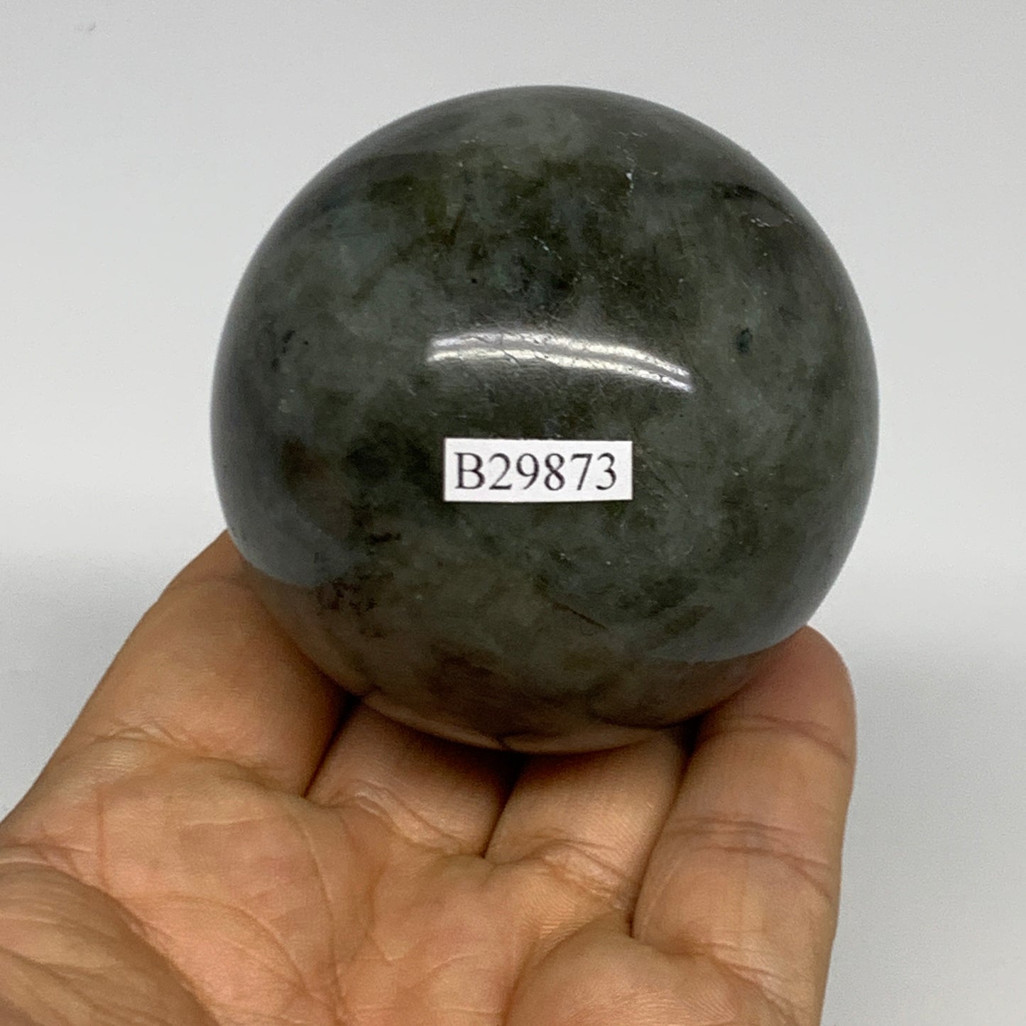 288.4g, 2.3"(59mm), Labradorite Sphere Gemstone,Crystal @Madagascar, B29873