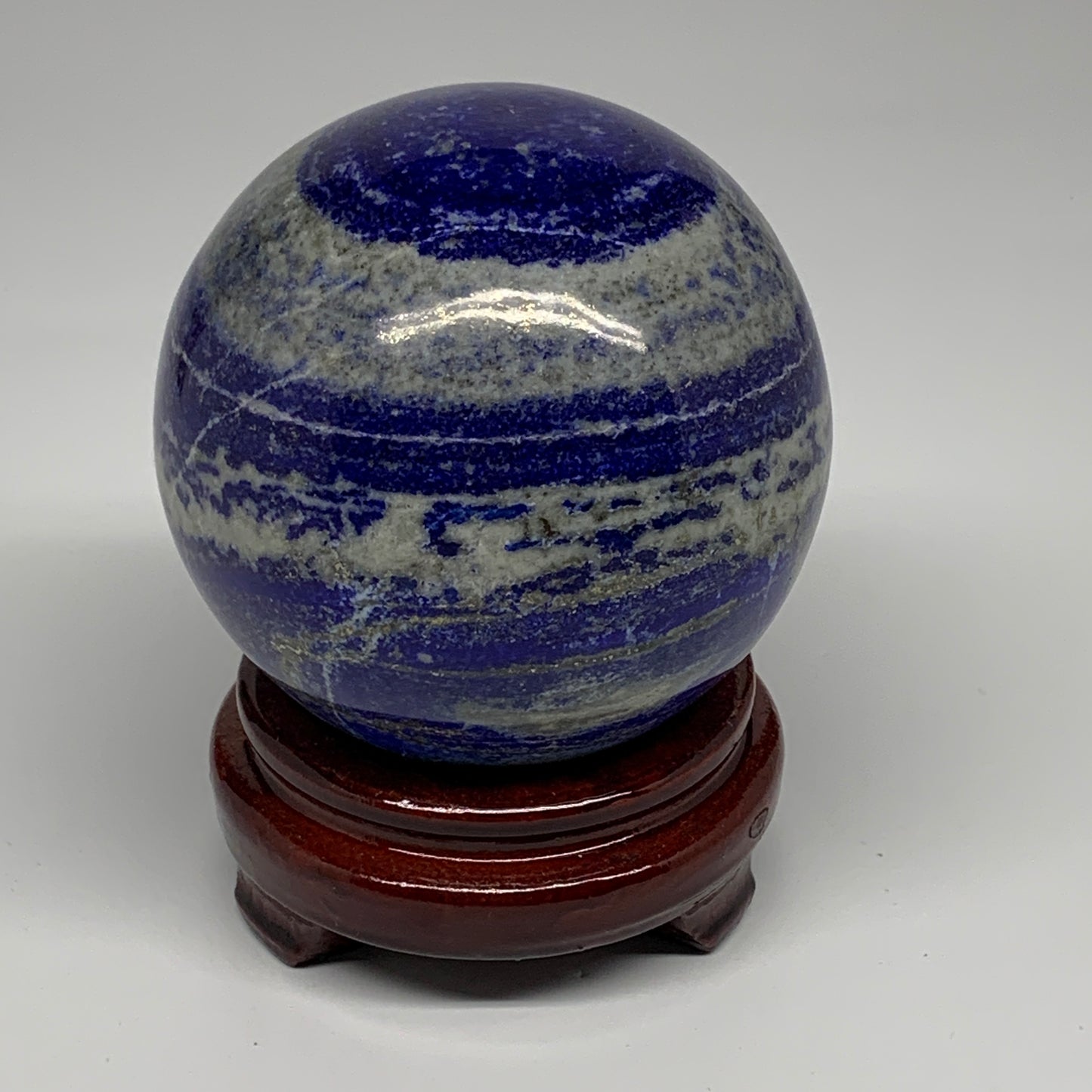 3.55 lbs,3.8"(96mm), Lapis Lazuli Sphere Ball Gemstone @Afghanistan, B27548