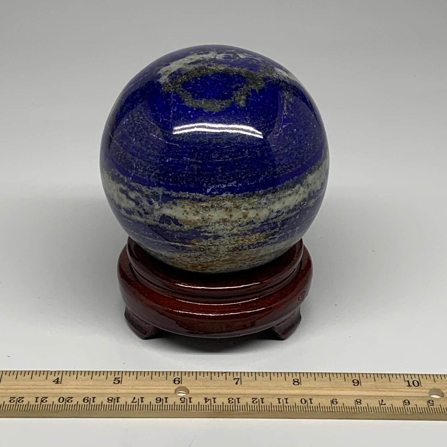 3.55 lbs,3.8"(96mm), Lapis Lazuli Sphere Ball Gemstone @Afghanistan, B27548