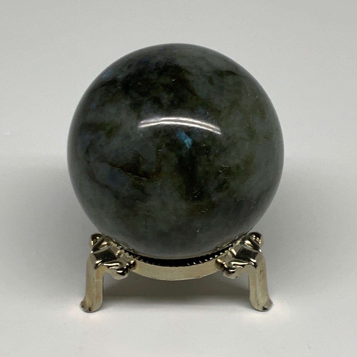 288.4g, 2.3"(59mm), Labradorite Sphere Gemstone,Crystal @Madagascar, B29873