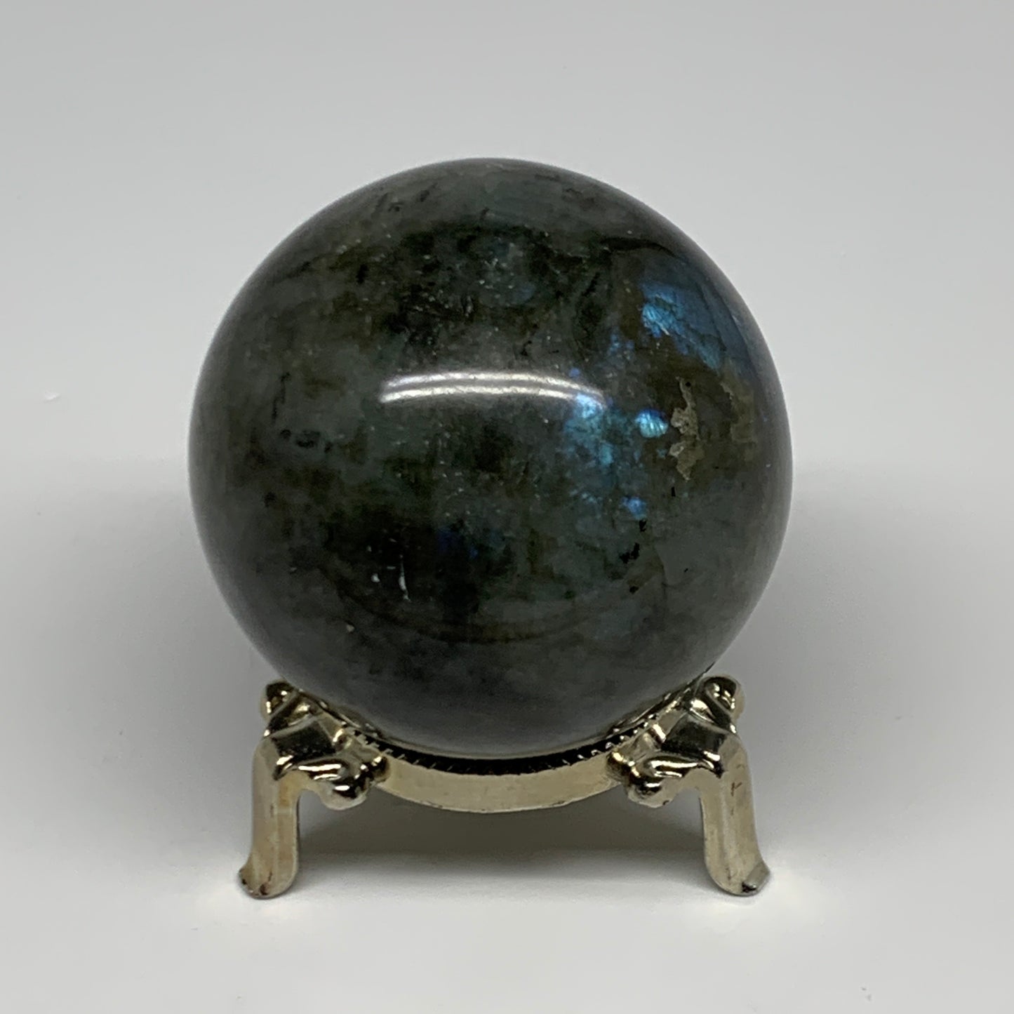 288.4g, 2.3"(59mm), Labradorite Sphere Gemstone,Crystal @Madagascar, B29873