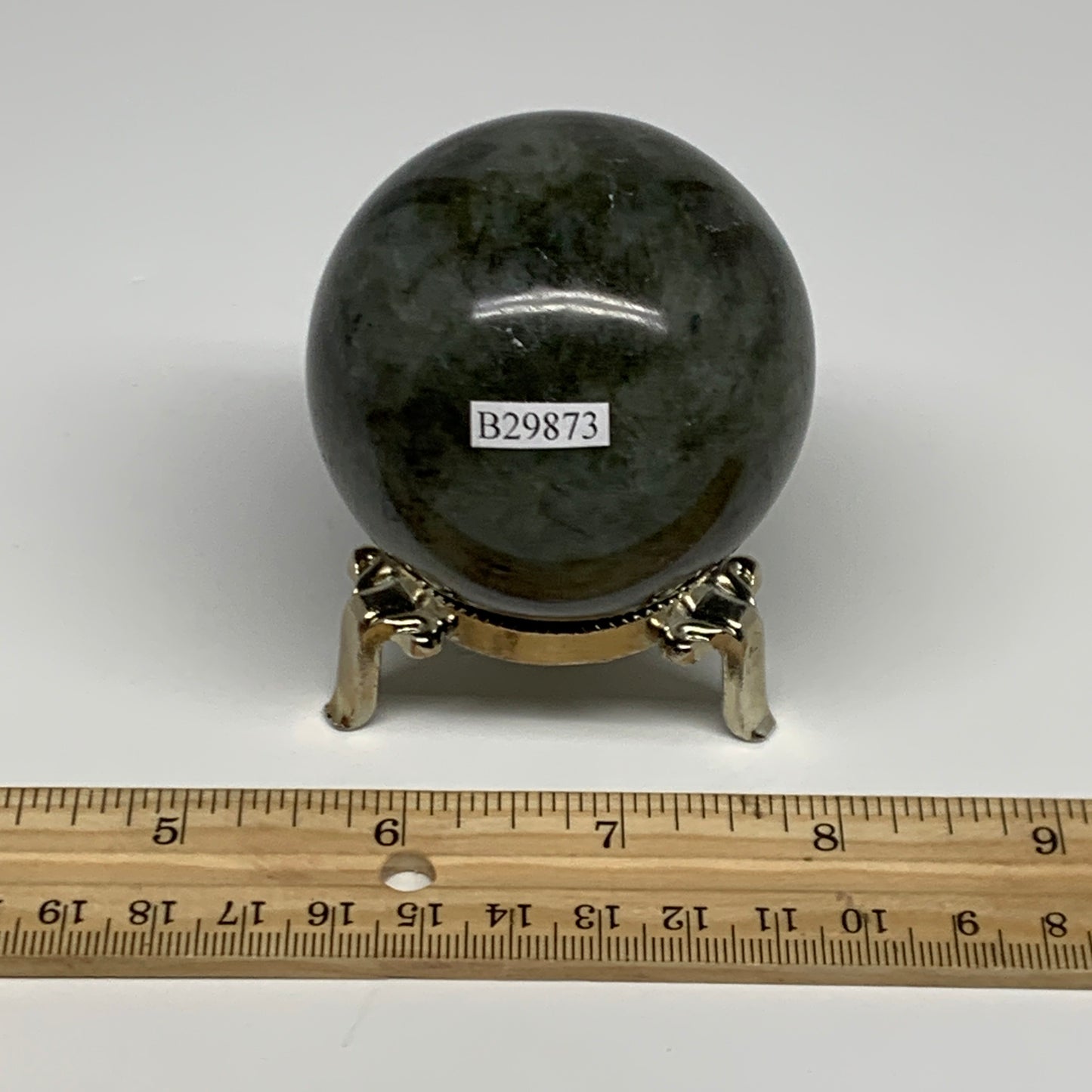 288.4g, 2.3"(59mm), Labradorite Sphere Gemstone,Crystal @Madagascar, B29873