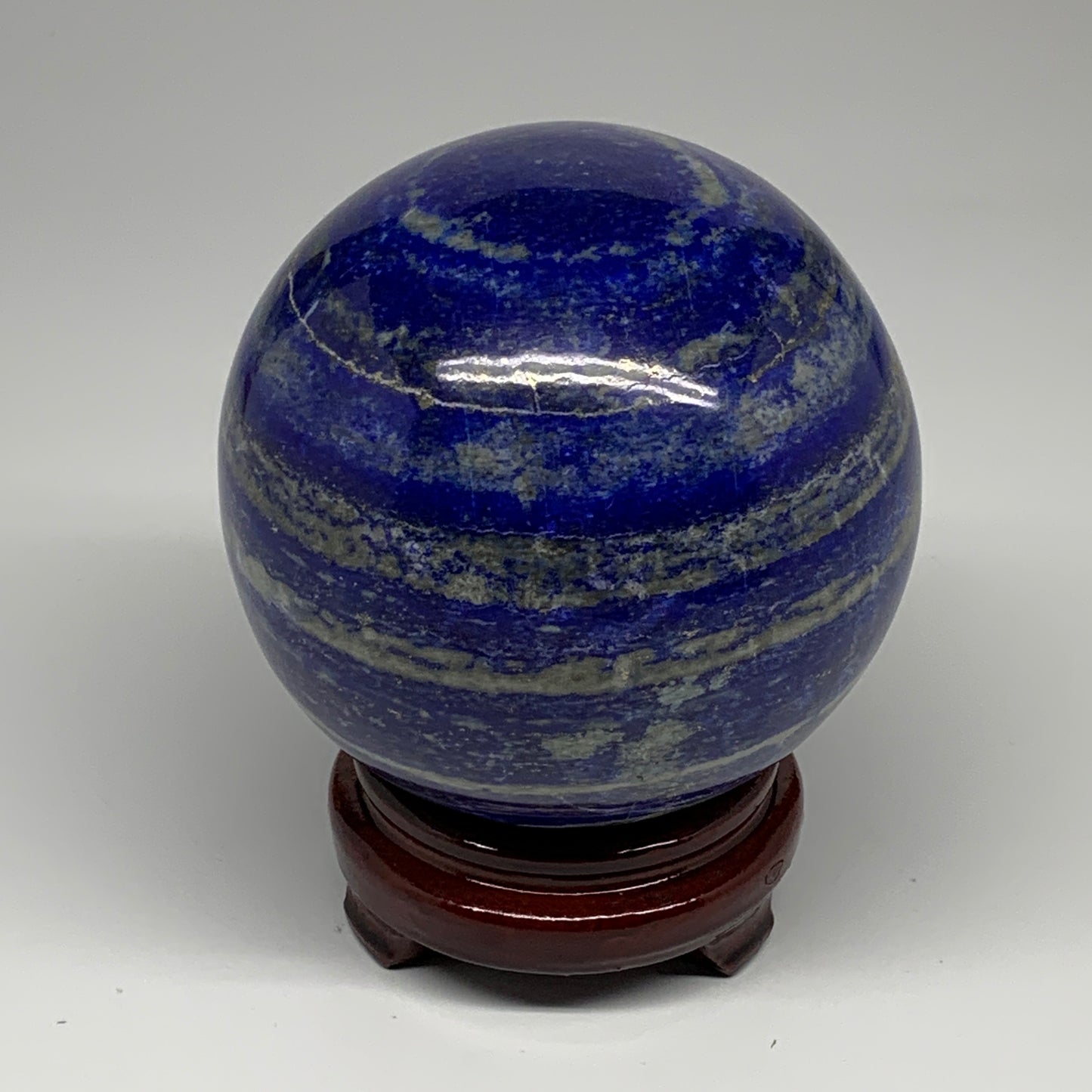 6.95 lbs,4.6"(111mm), Lapis Lazuli Sphere Ball Gemstone @Afghanistan, B27549
