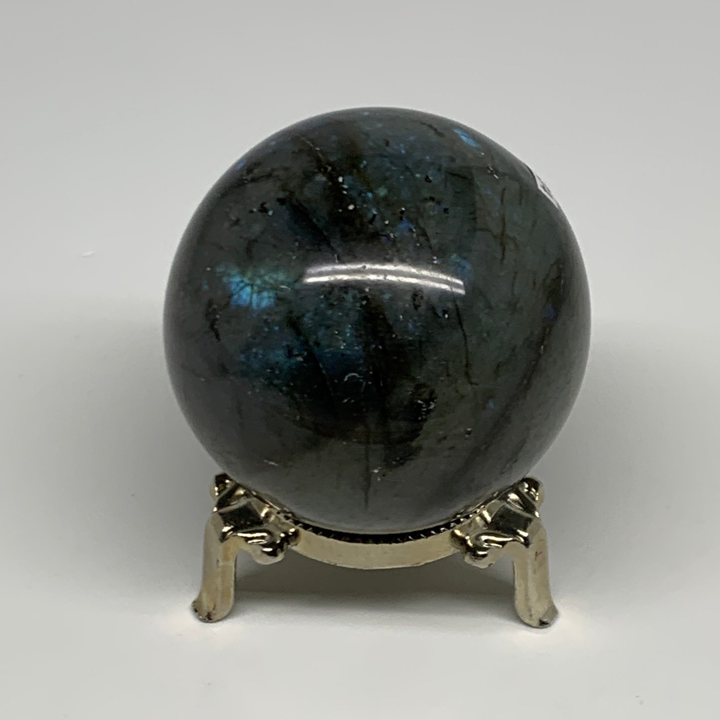 309.5g, 2.4"(60mm), Labradorite Sphere Gemstone,Crystal @Madagascar, B29874