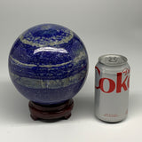 12.6 lbs,6"(150mm), Lapis Lazuli Sphere Ball Gemstone @Afghanistan, B27550