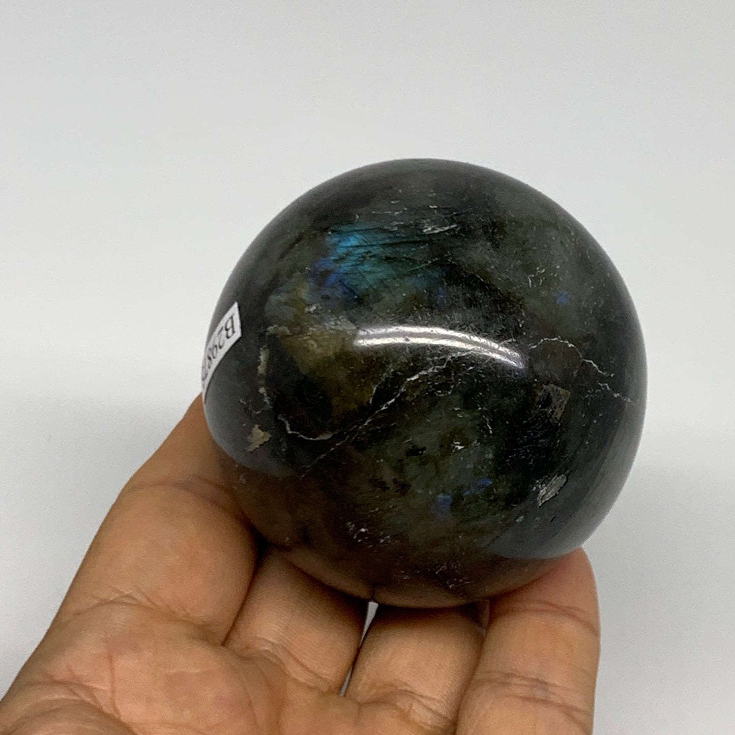 287.9g, 2.3"(58mm), Labradorite Sphere Gemstone,Crystal @Madagascar, B29875