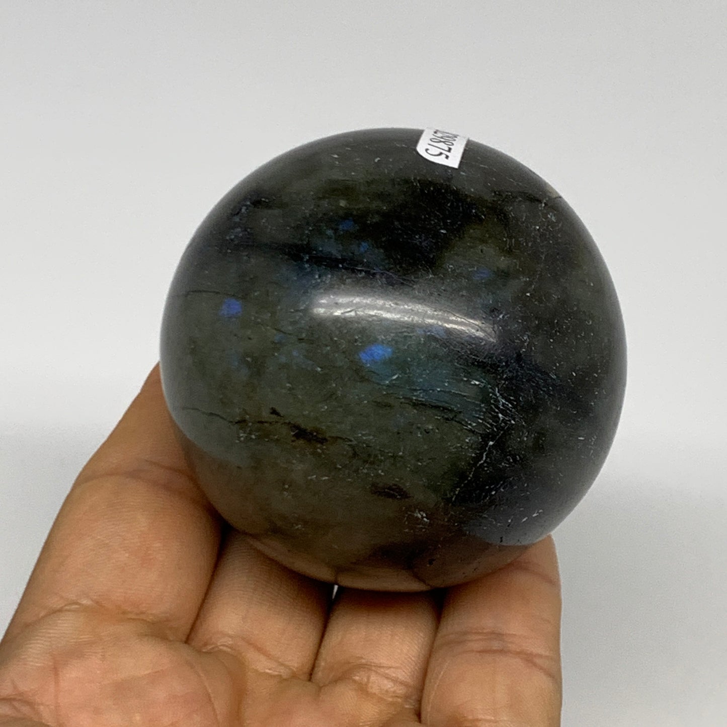 287.9g, 2.3"(58mm), Labradorite Sphere Gemstone,Crystal @Madagascar, B29875