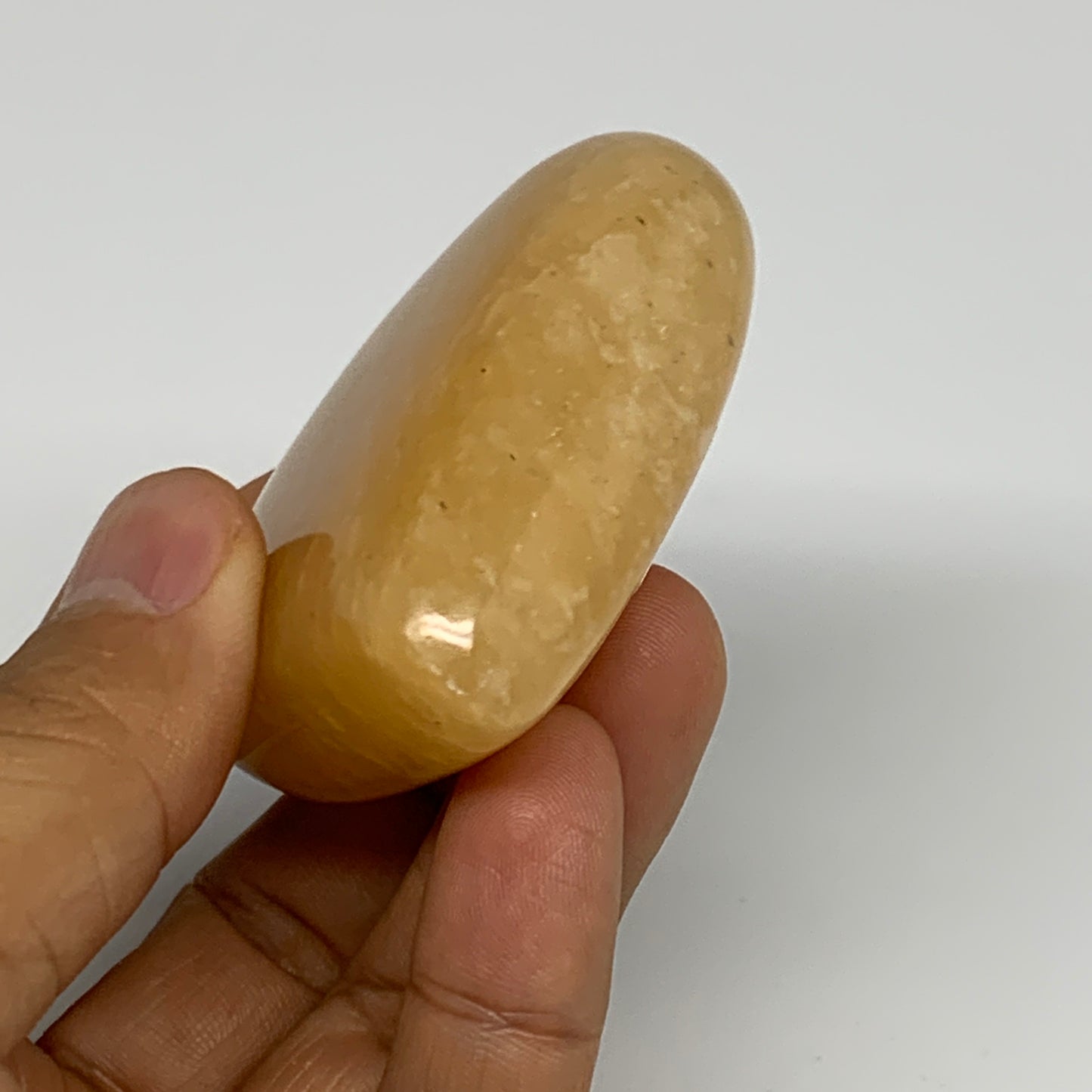 111.2g,2.3"x2.3"x0.8" Natural Yellow Aventurine Heart Crystal Stone @India, B283