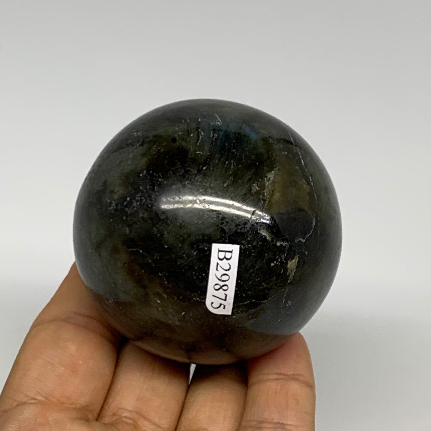 287.9g, 2.3"(58mm), Labradorite Sphere Gemstone,Crystal @Madagascar, B29875