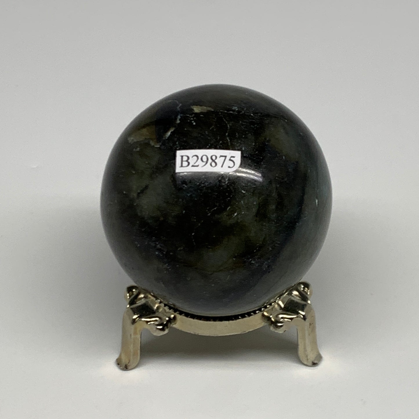 287.9g, 2.3"(58mm), Labradorite Sphere Gemstone,Crystal @Madagascar, B29875