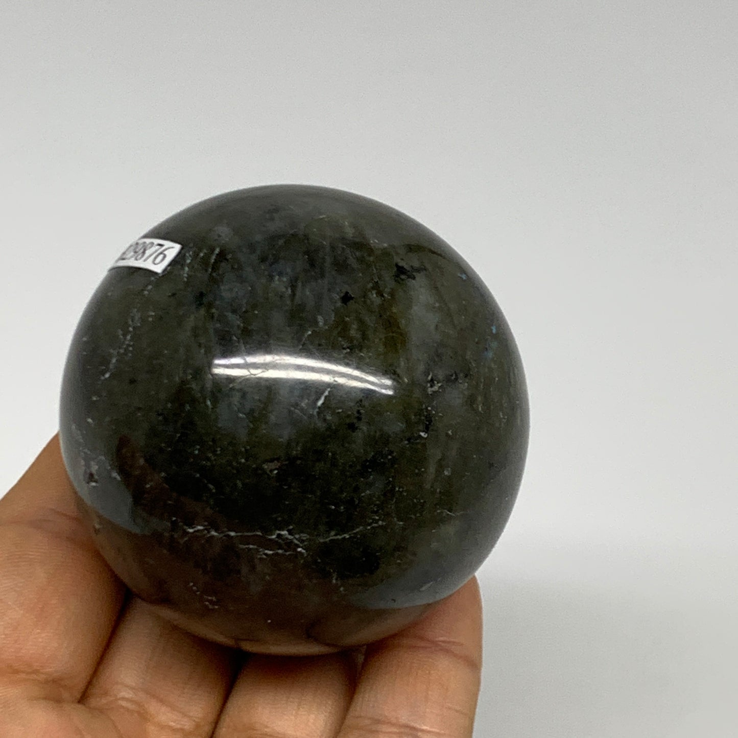 268.5g, 2.3"(57mm), Labradorite Sphere Gemstone,Crystal @Madagascar, B29876
