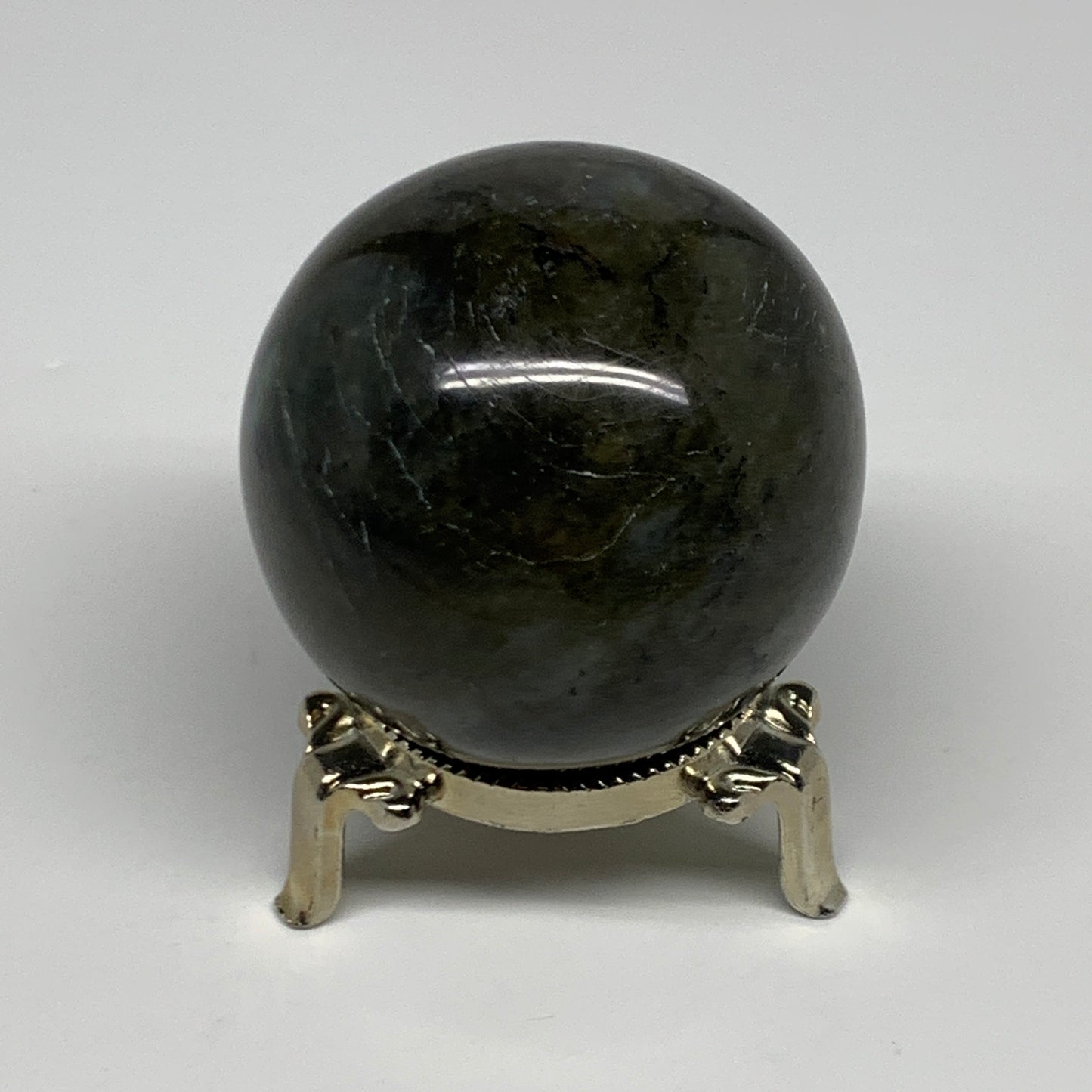 268.5g, 2.3"(57mm), Labradorite Sphere Gemstone,Crystal @Madagascar, B29876