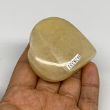 105.2g,2.2"x2.1"x0.9" Natural Yellow Aventurine Heart Crystal Stone @India, B283