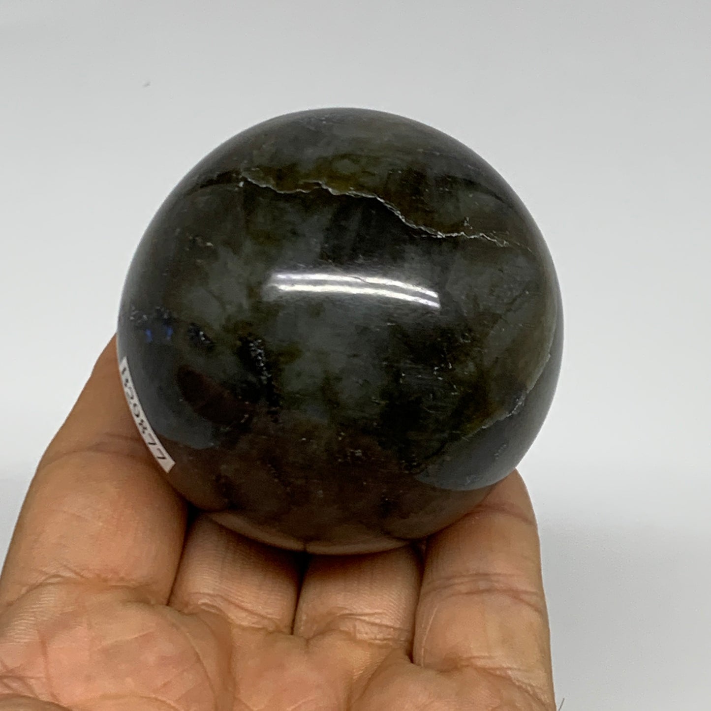 269.9g, 2.3"(58mm), Labradorite Sphere Gemstone,Crystal @Madagascar, B29877