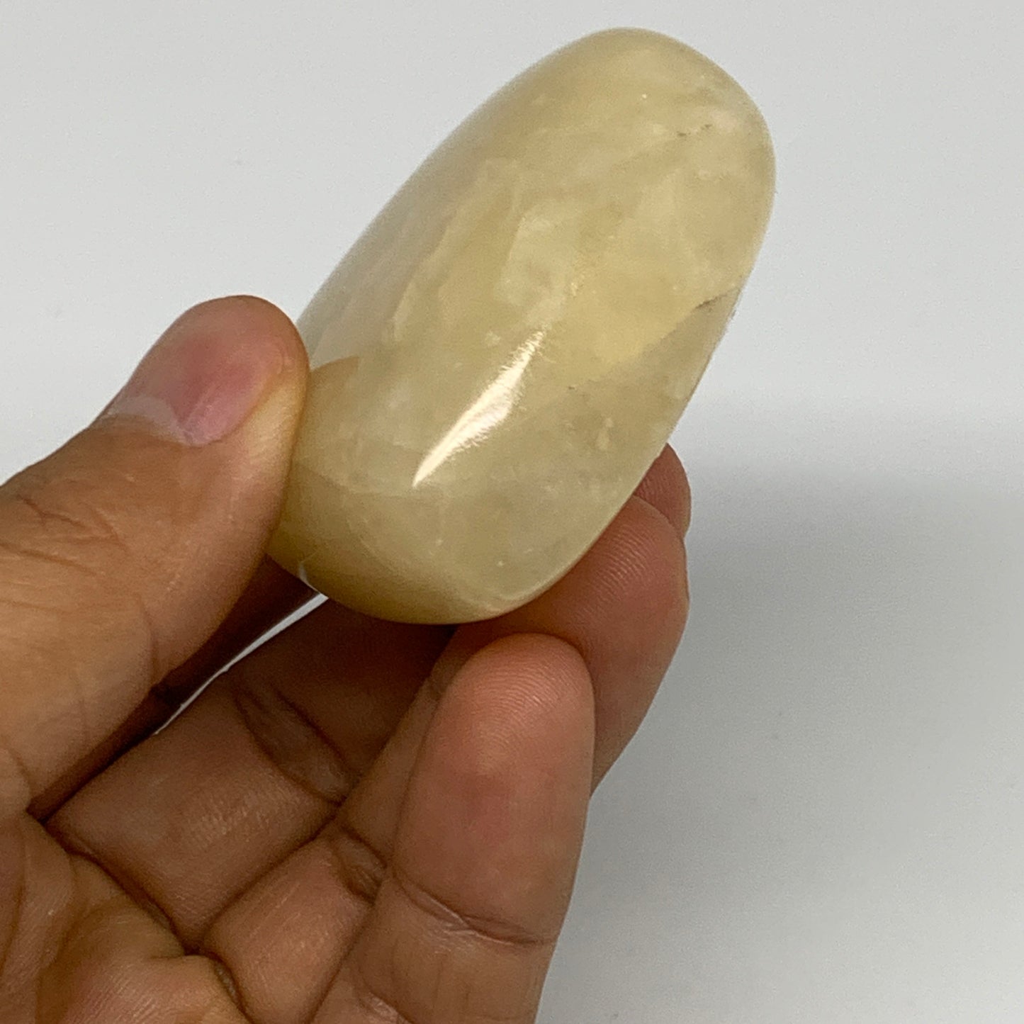 105.2g,2.2"x2.1"x0.9" Natural Yellow Aventurine Heart Crystal Stone @India, B283