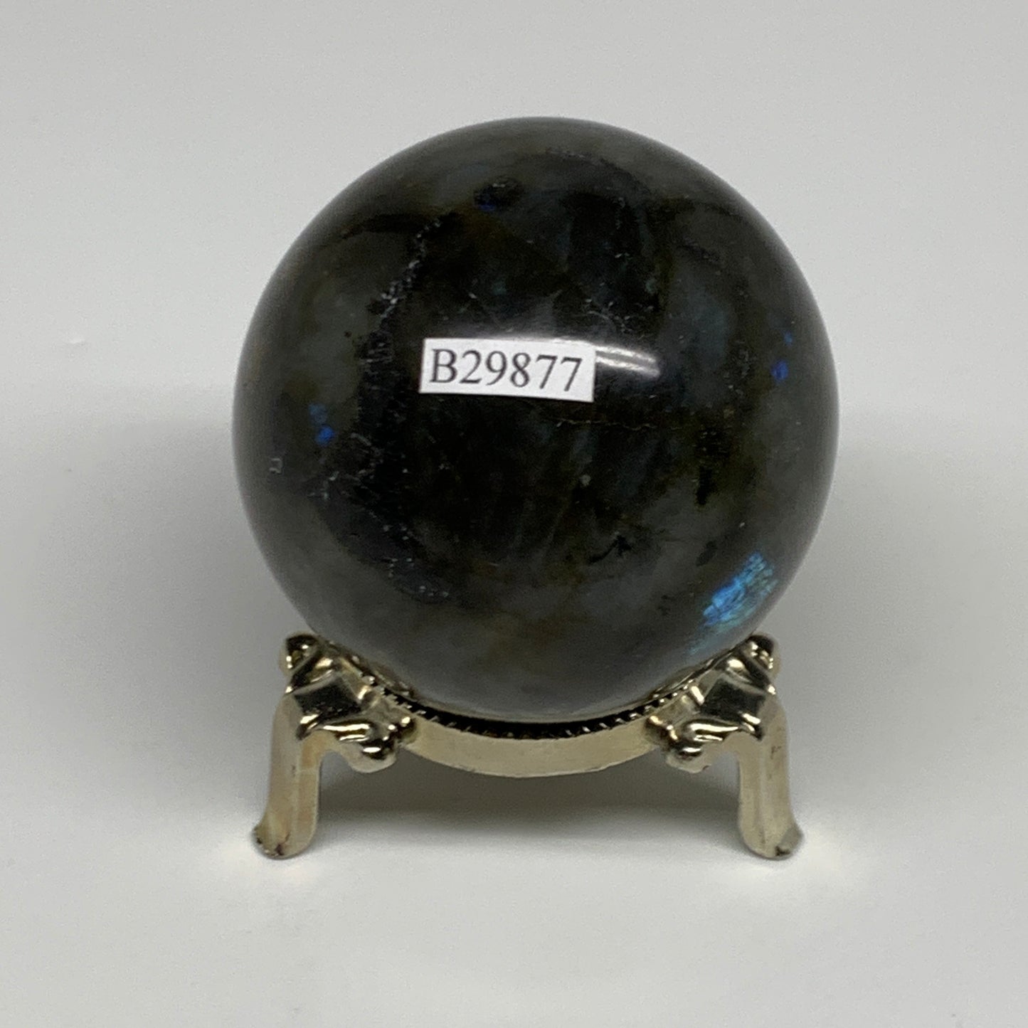 269.9g, 2.3"(58mm), Labradorite Sphere Gemstone,Crystal @Madagascar, B29877