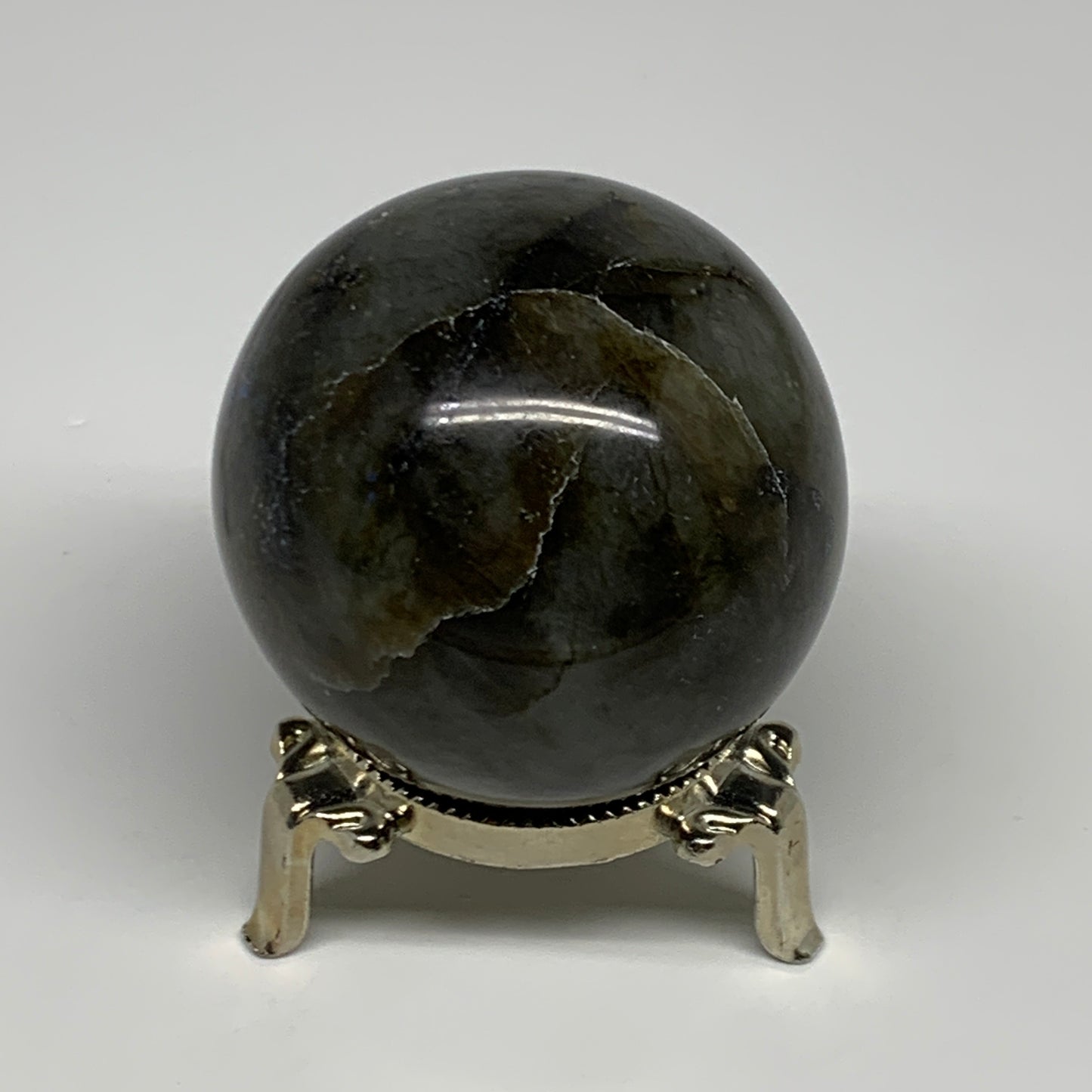 269.9g, 2.3"(58mm), Labradorite Sphere Gemstone,Crystal @Madagascar, B29877