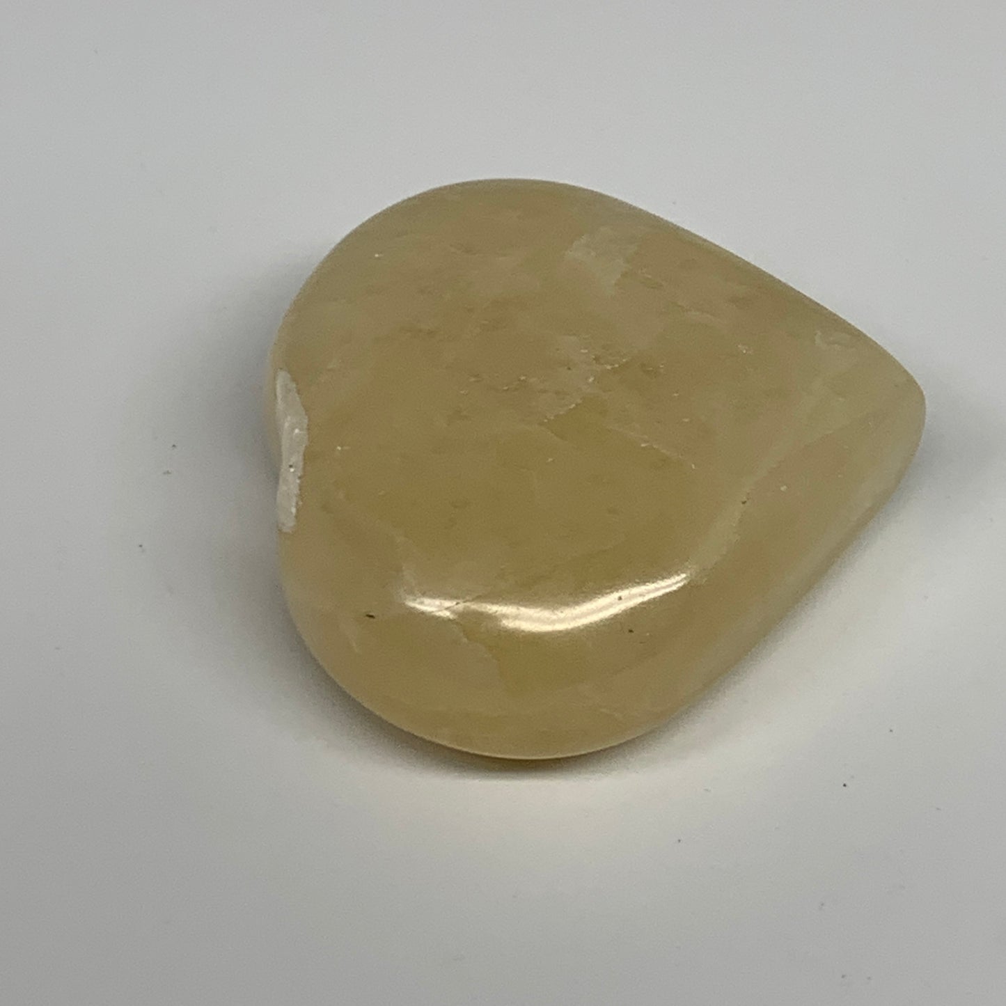105.2g,2.2"x2.1"x0.9" Natural Yellow Aventurine Heart Crystal Stone @India, B283