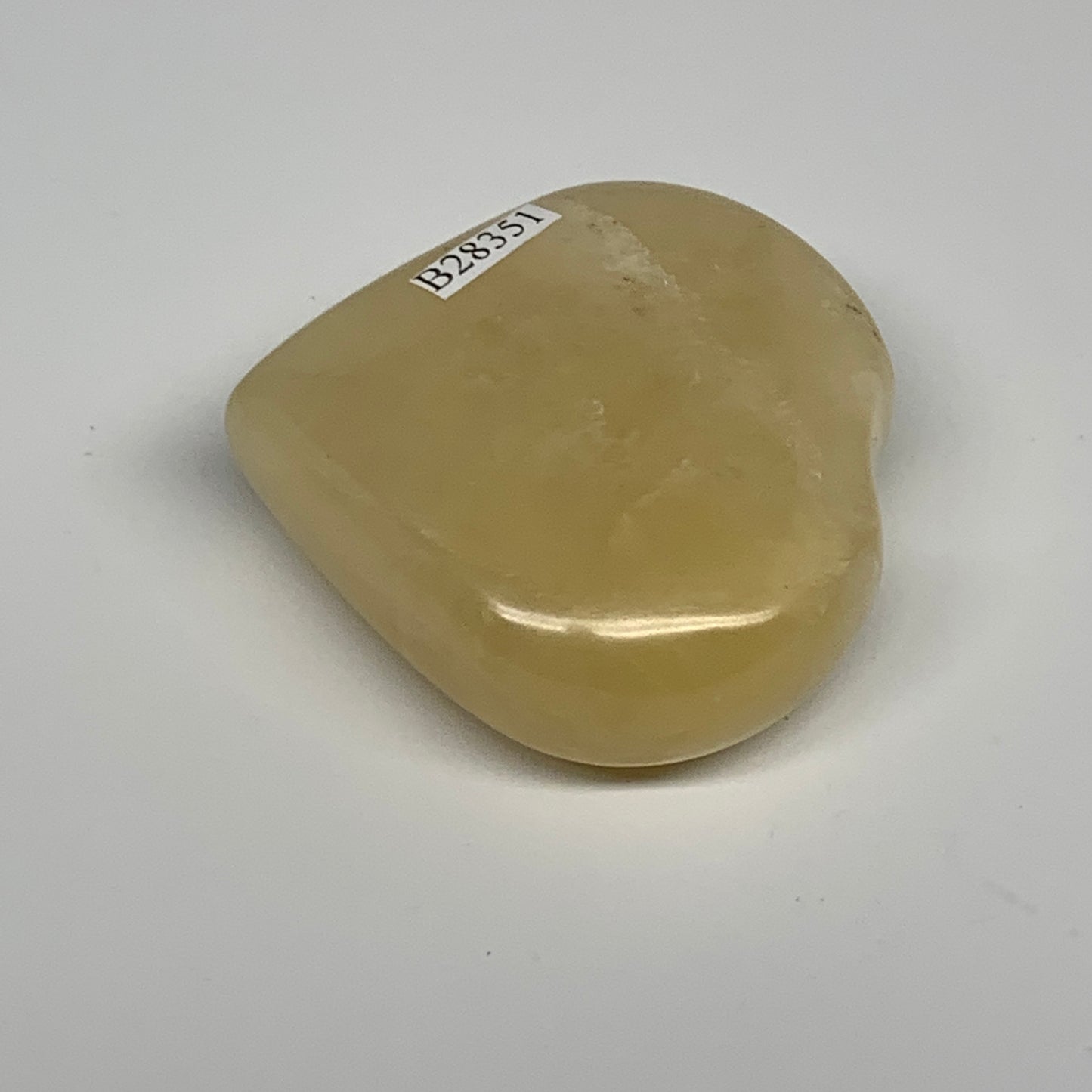 105.2g,2.2"x2.1"x0.9" Natural Yellow Aventurine Heart Crystal Stone @India, B283