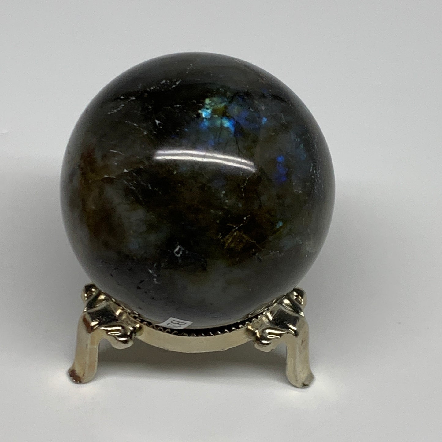 269.9g, 2.3"(58mm), Labradorite Sphere Gemstone,Crystal @Madagascar, B29877